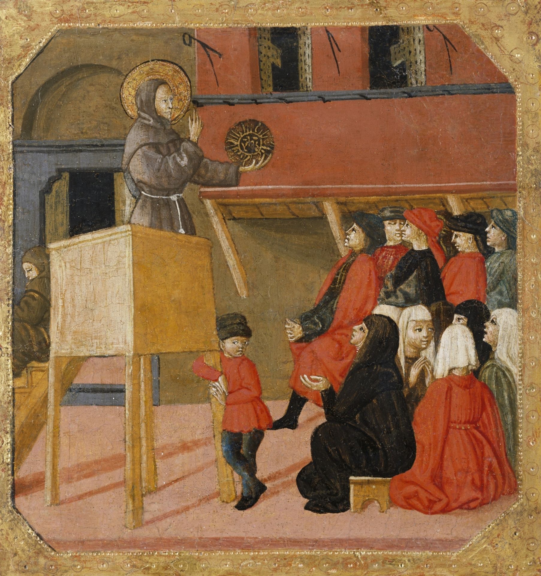 Saint Bernardino of Siena Preaching by Lo Scheggia
