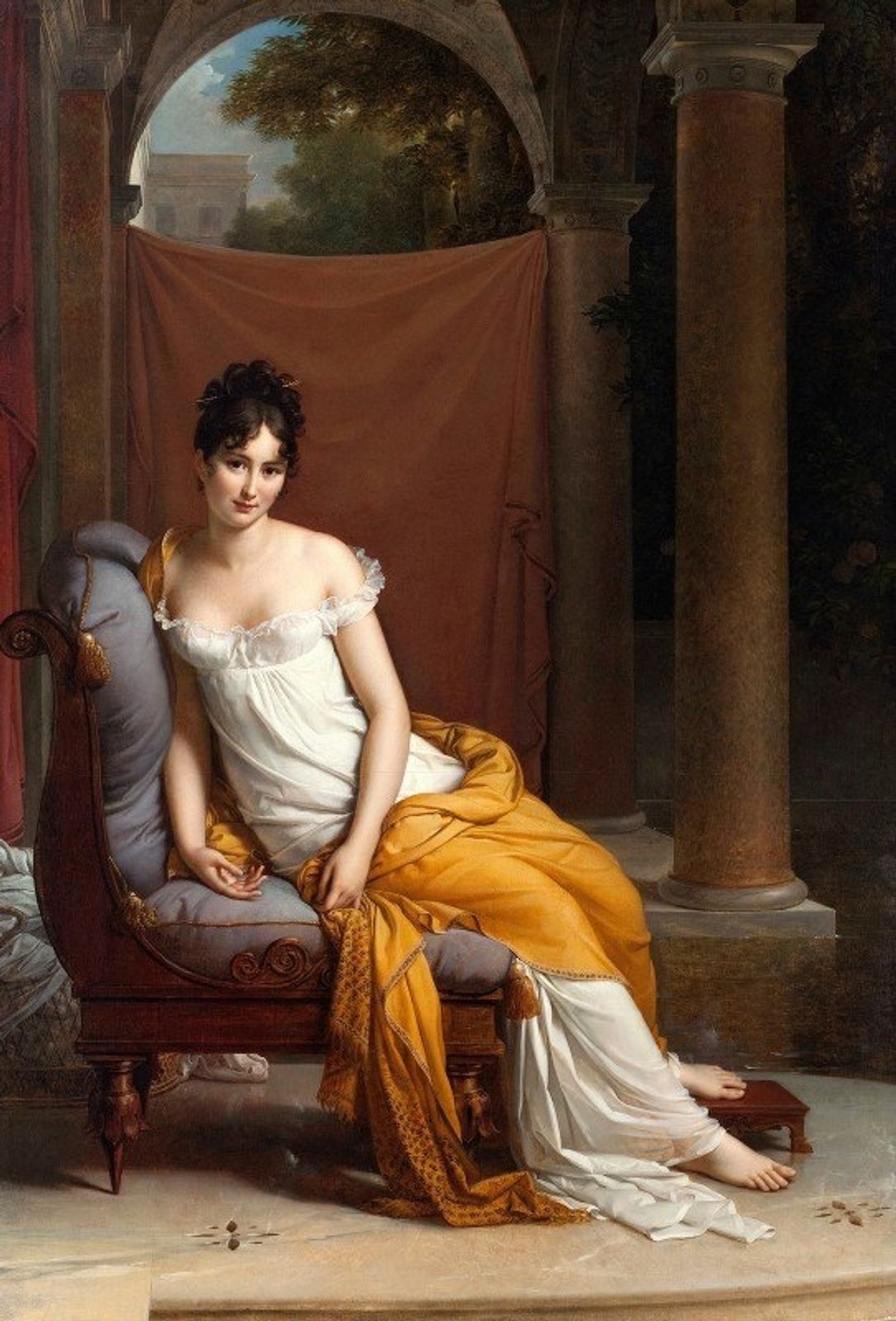 Portrait Of Juliette Récamier, Née Bernard by François Gérard
