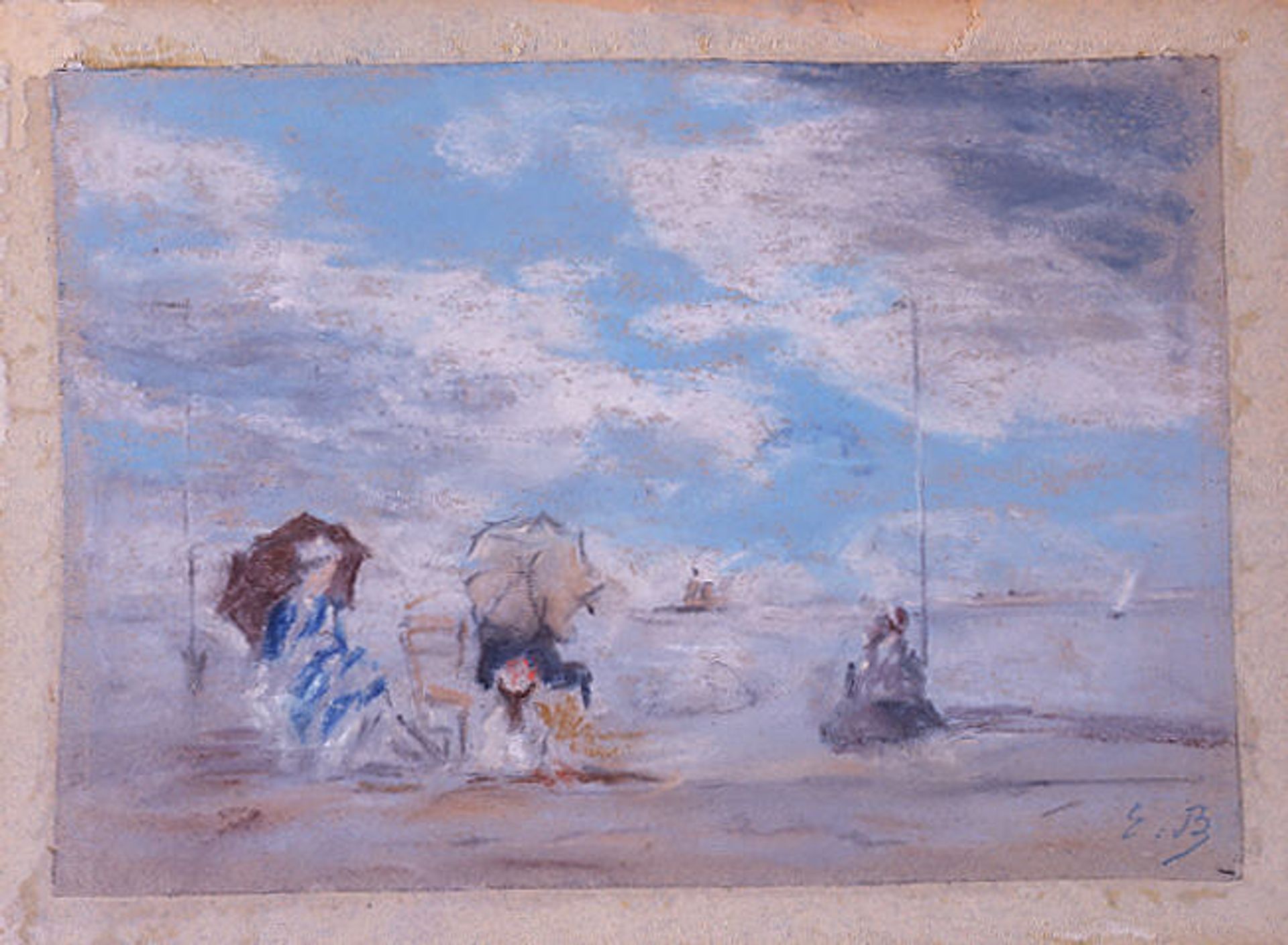 Beach Scene by Eugène Boudin