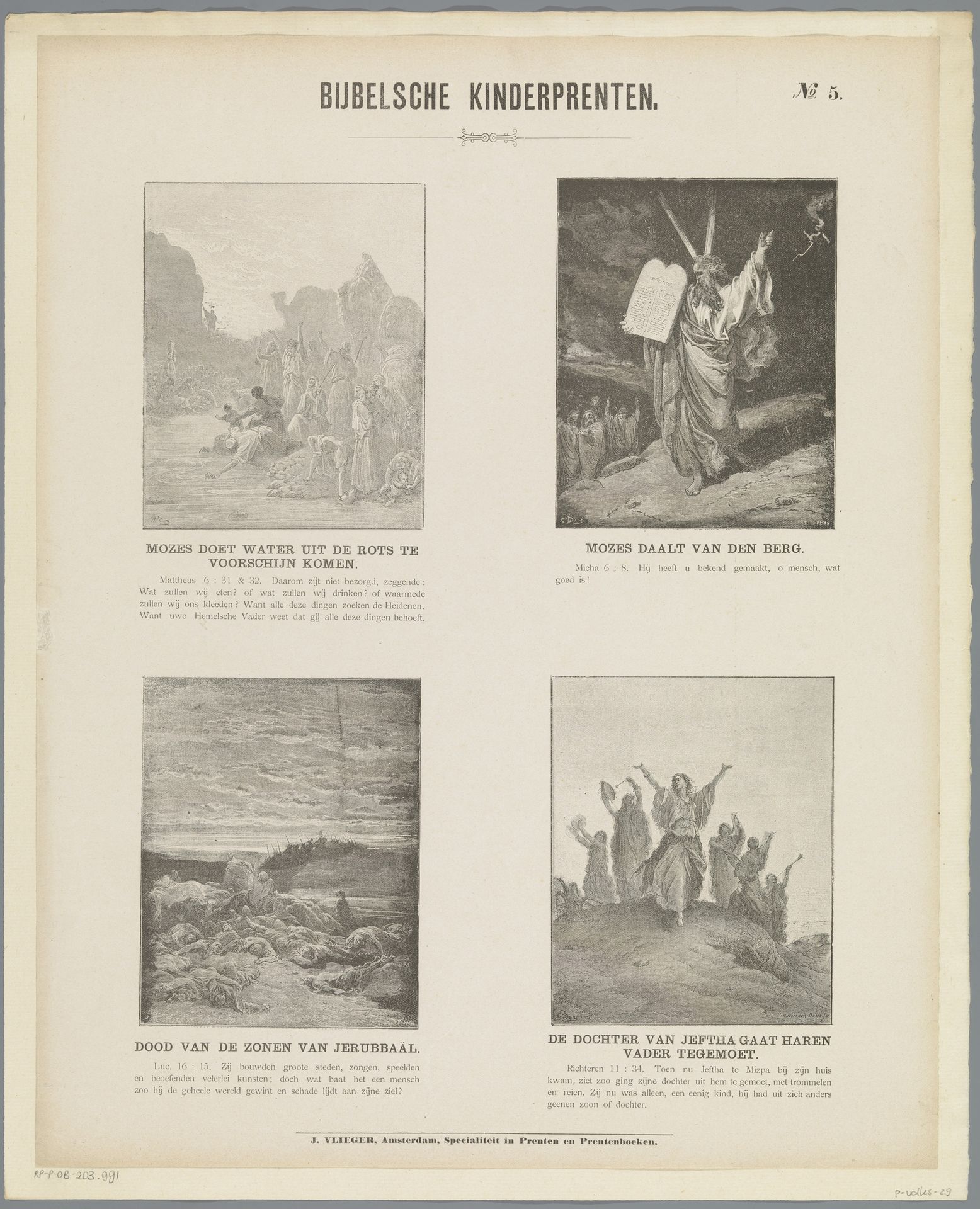 Bijbelsche kinderprenten by Adolphe François Pannemaker