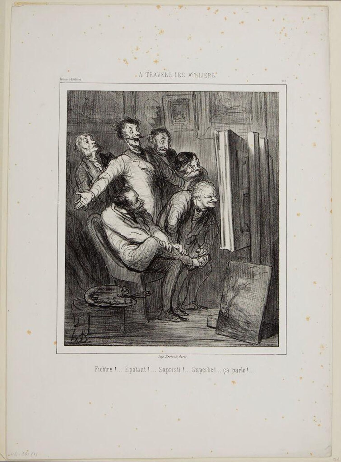 In the Studios by Honoré Daumier