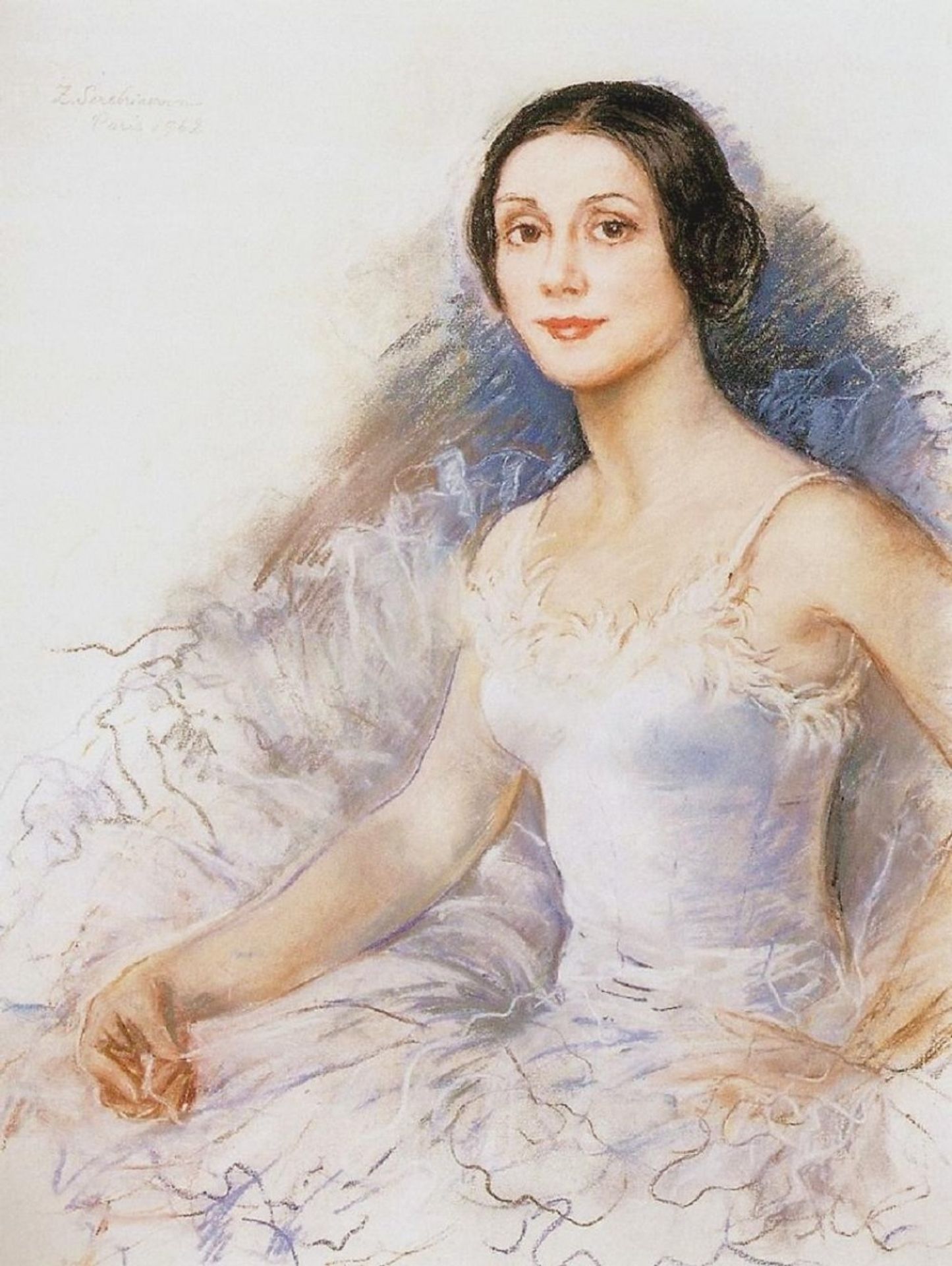 A portrait of Yvette Choviret by Zinaida Serebriakova