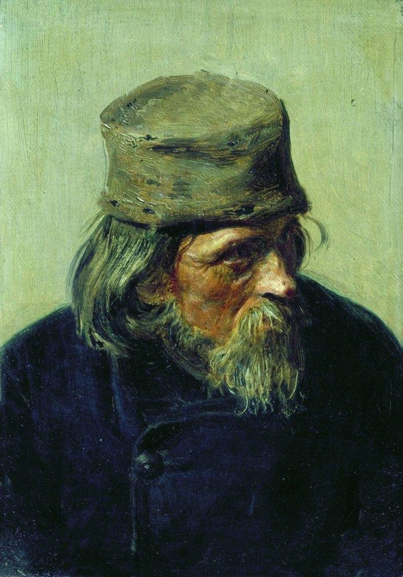 Seller of student works at the Academy of Arts by Ilya Repin