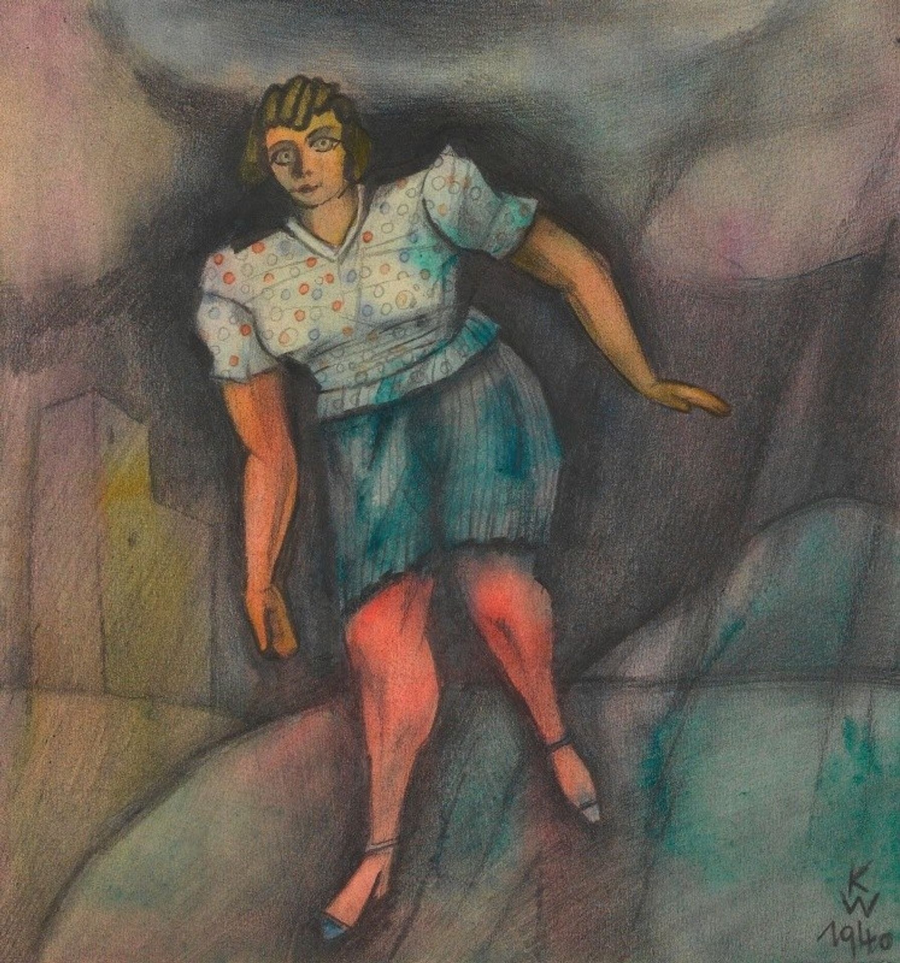 Gewitter; aus; ‘Die 150 Blätter’ by Karl Wiener