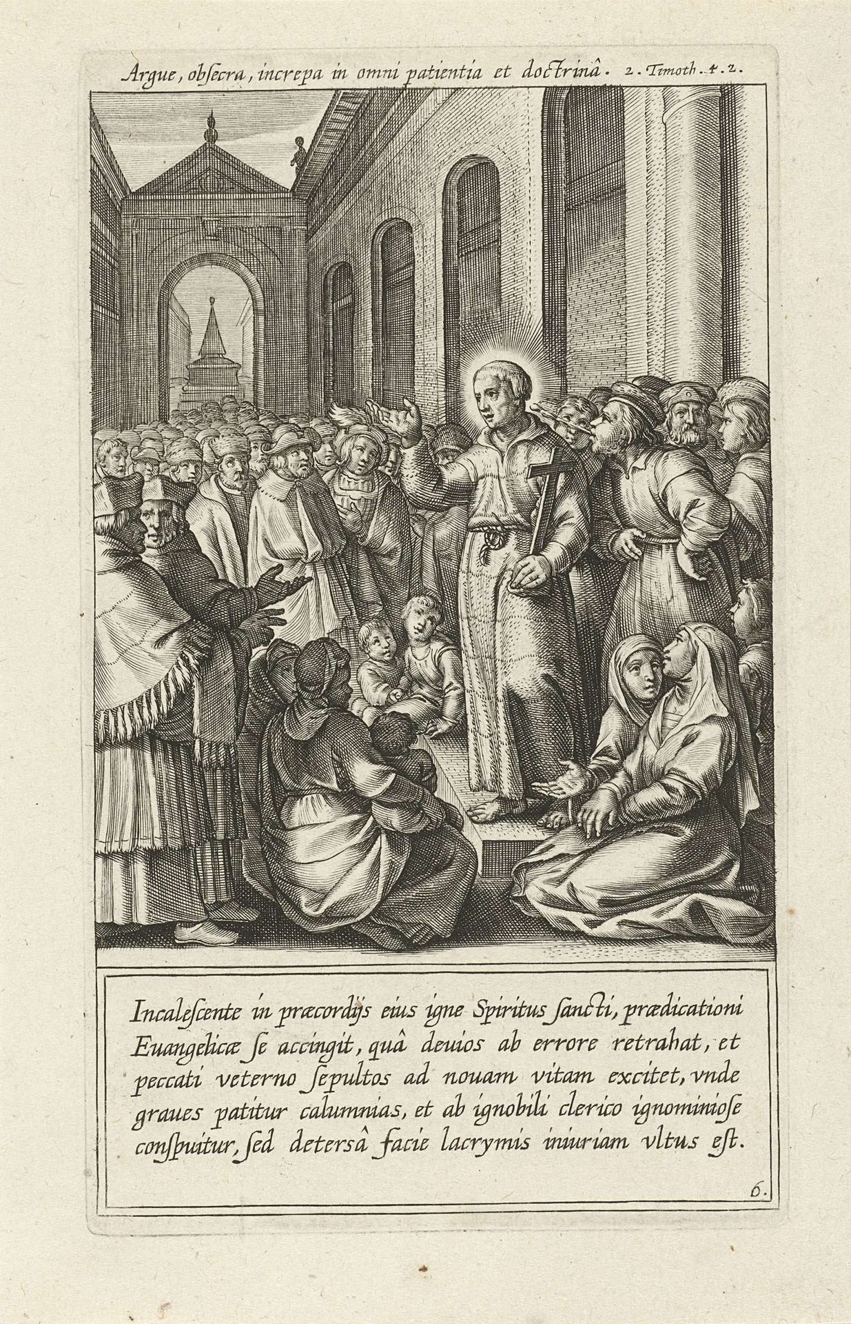 Prediking van de heilige Norbertus by Cornelis Galle I