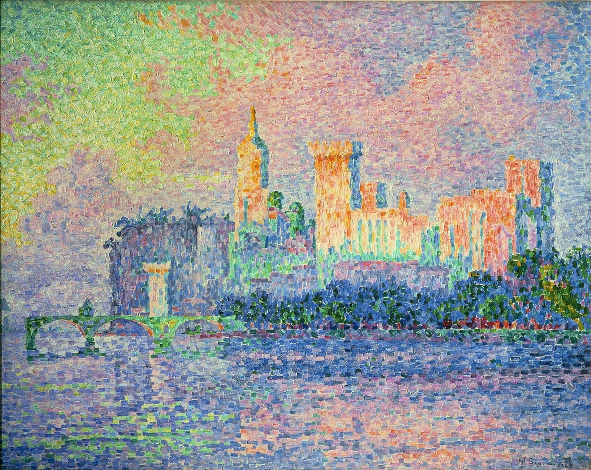 Le Château des Papes by Paul Signac
