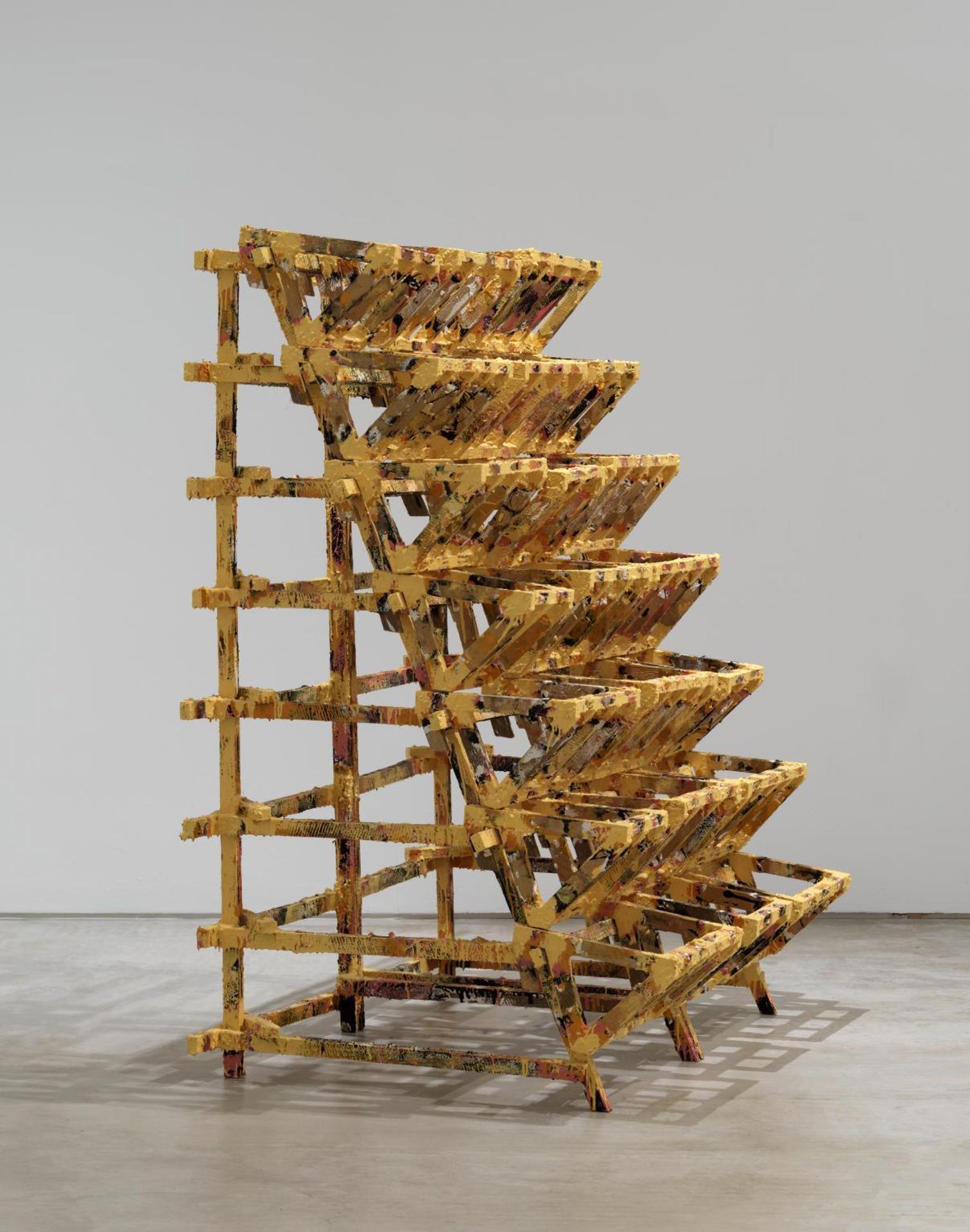 Untitled (Yellow Rack) by Phyllida Barlow