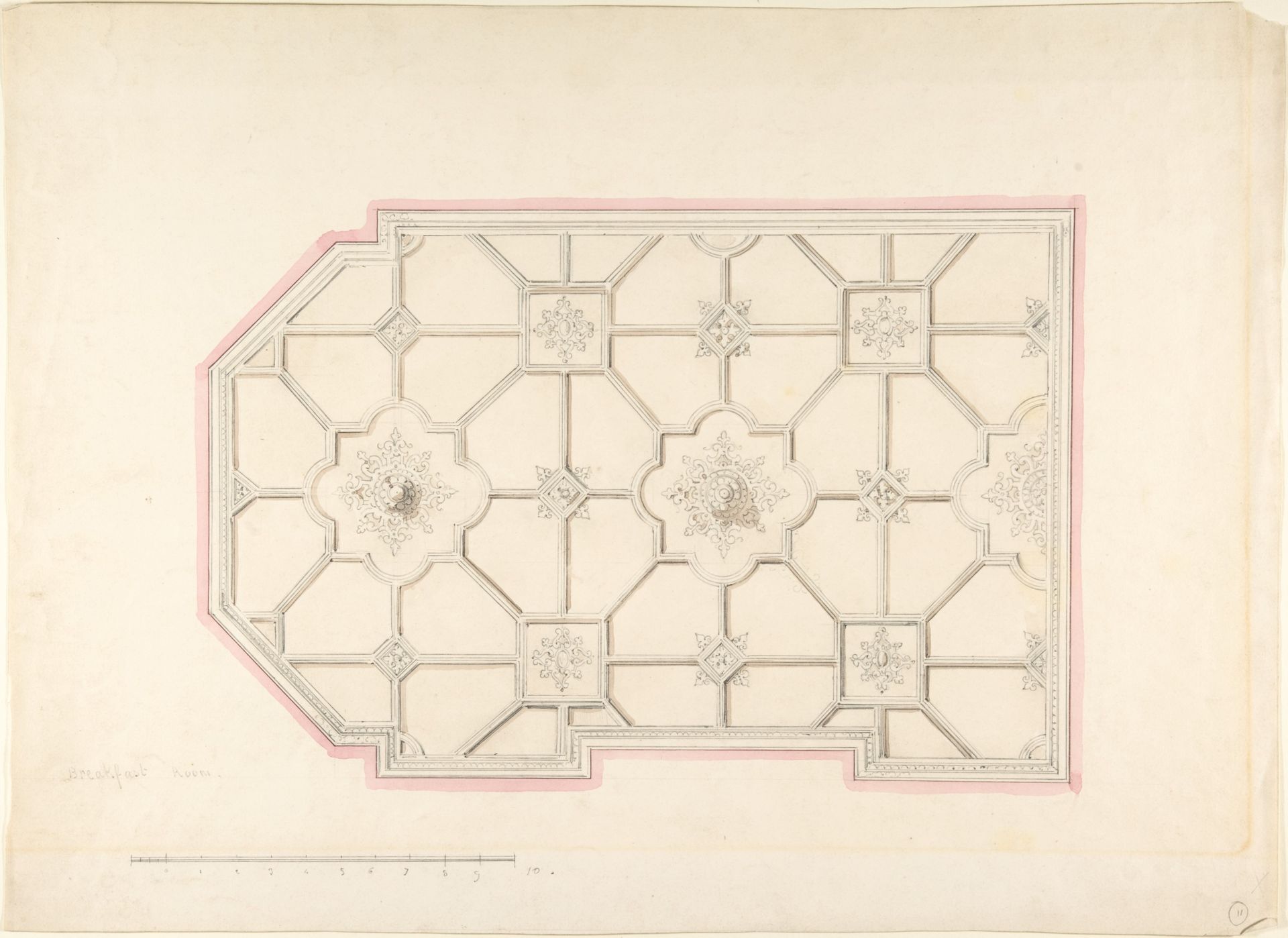 Ceiling design by John Gregory Crace