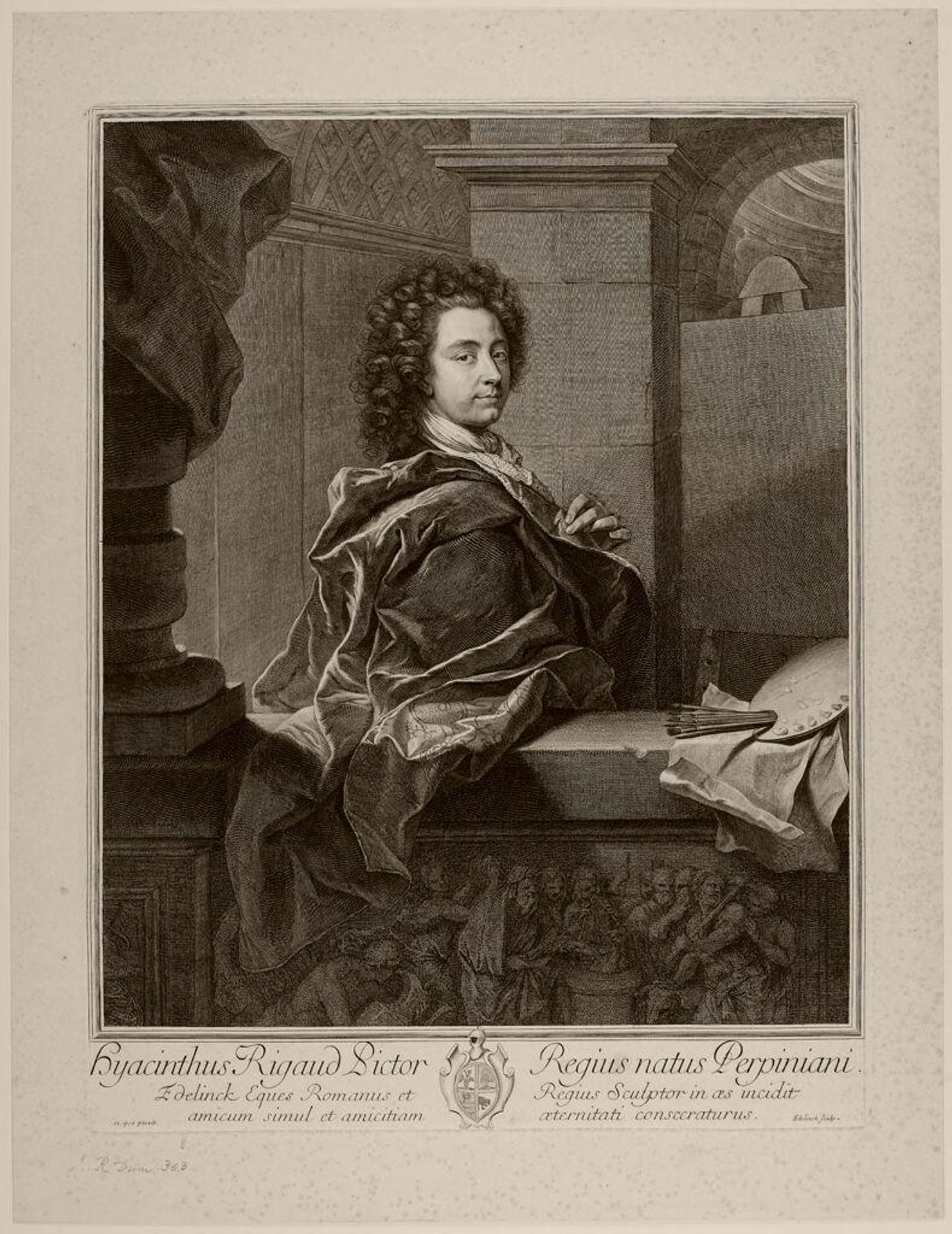 Rigaud,  Hyacinthe by Gérard Edelinck