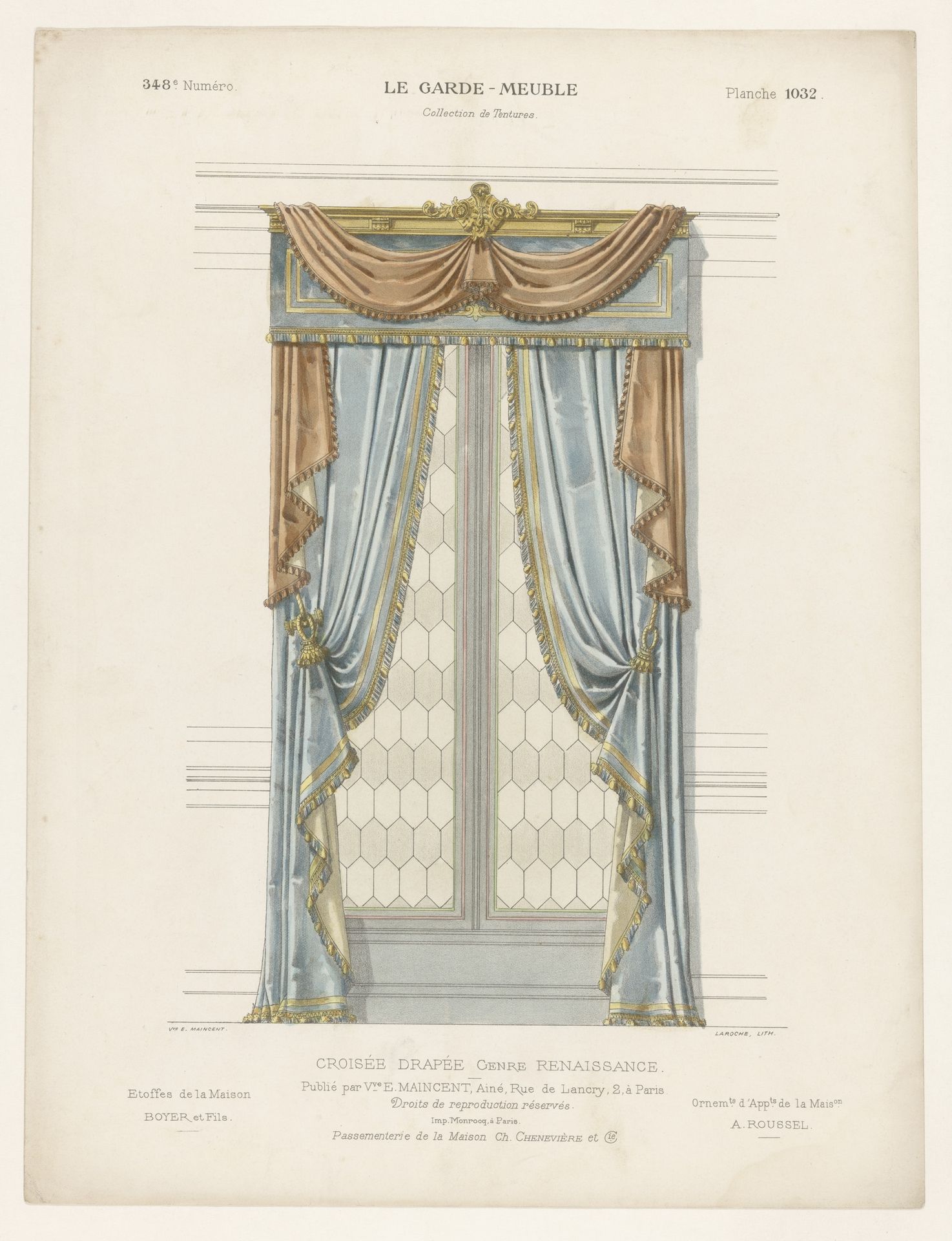 Venster met gordijnen by Léon Laroche