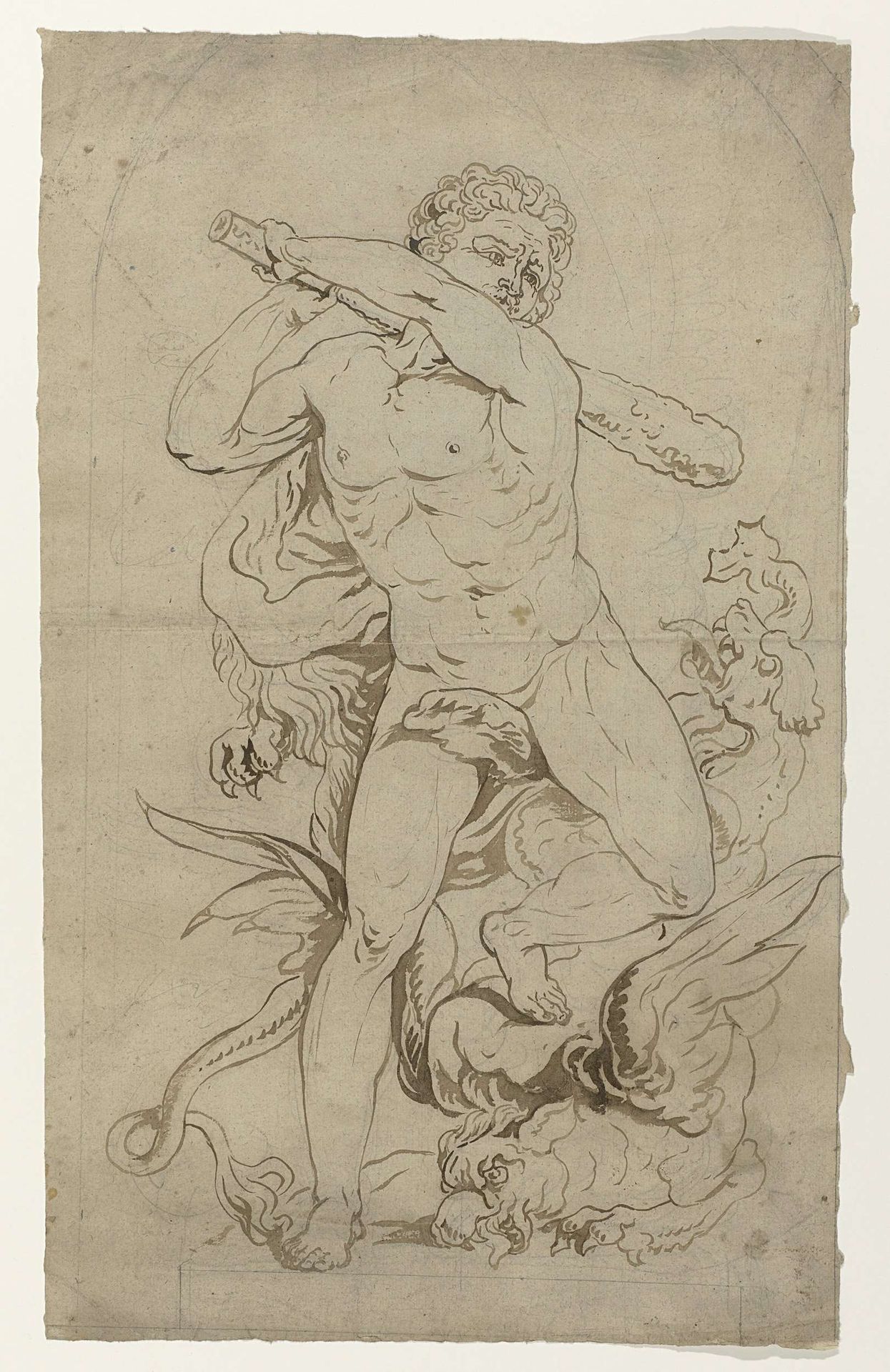 Hercules en de Hydra by Abraham van Strij