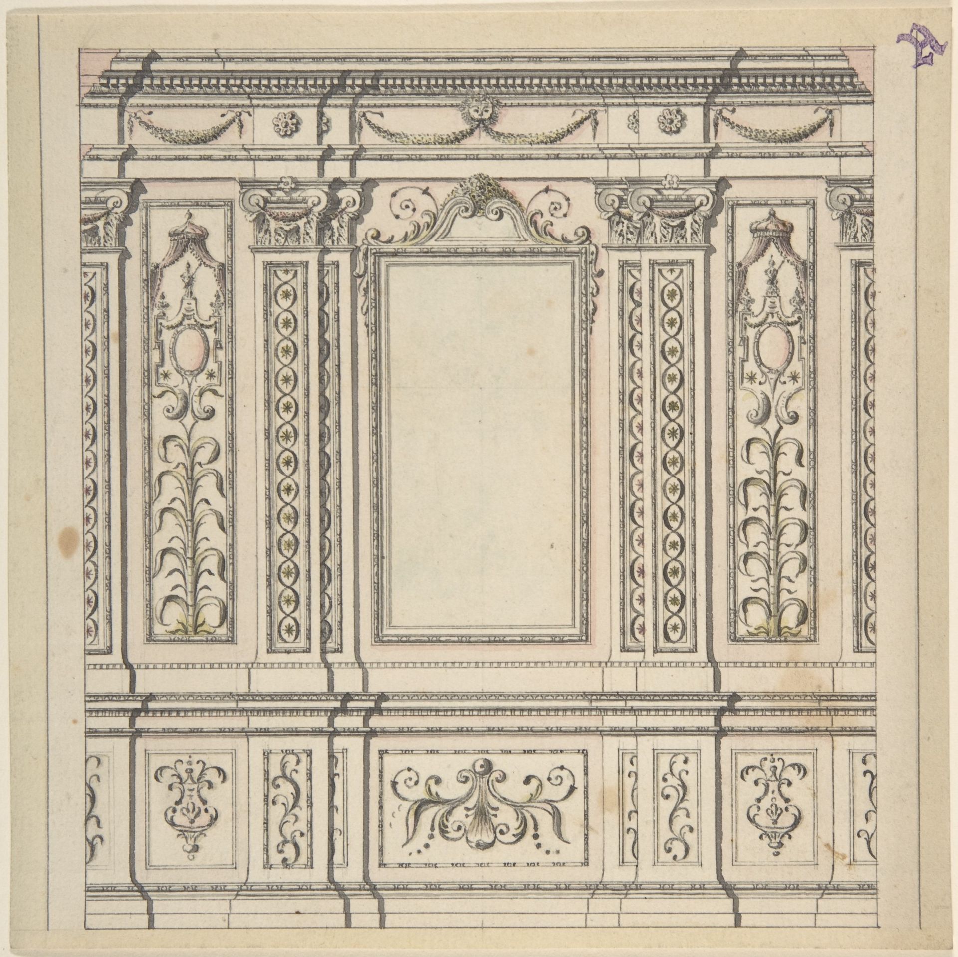 Design for a Wall Decoration by Anonymous