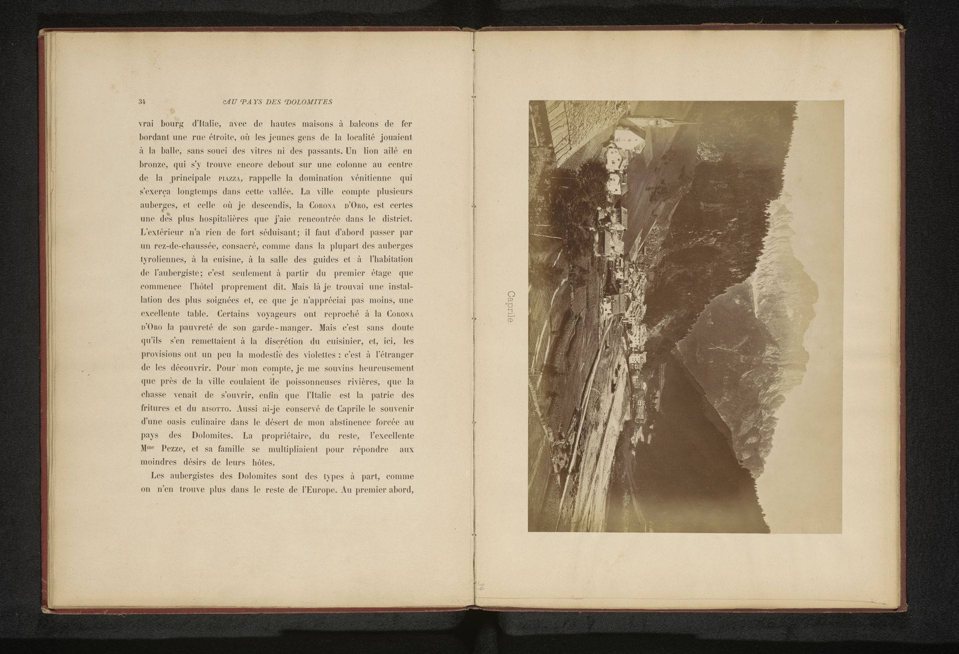 Gezicht op Caprile in de Dolomieten, Italië by Eugène Goblet d'Alviella