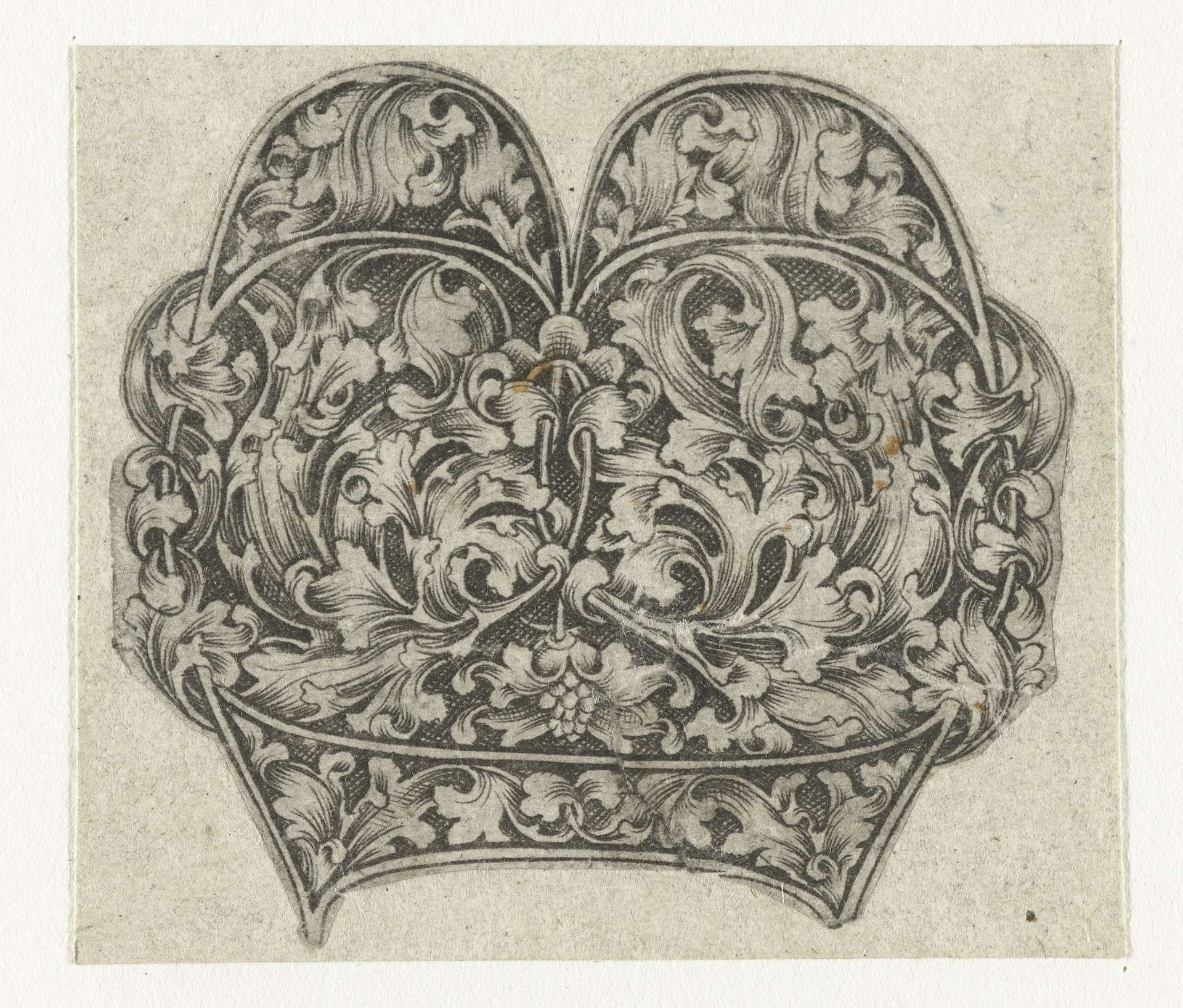 Hoofdletter B by Israhel van Meckenem