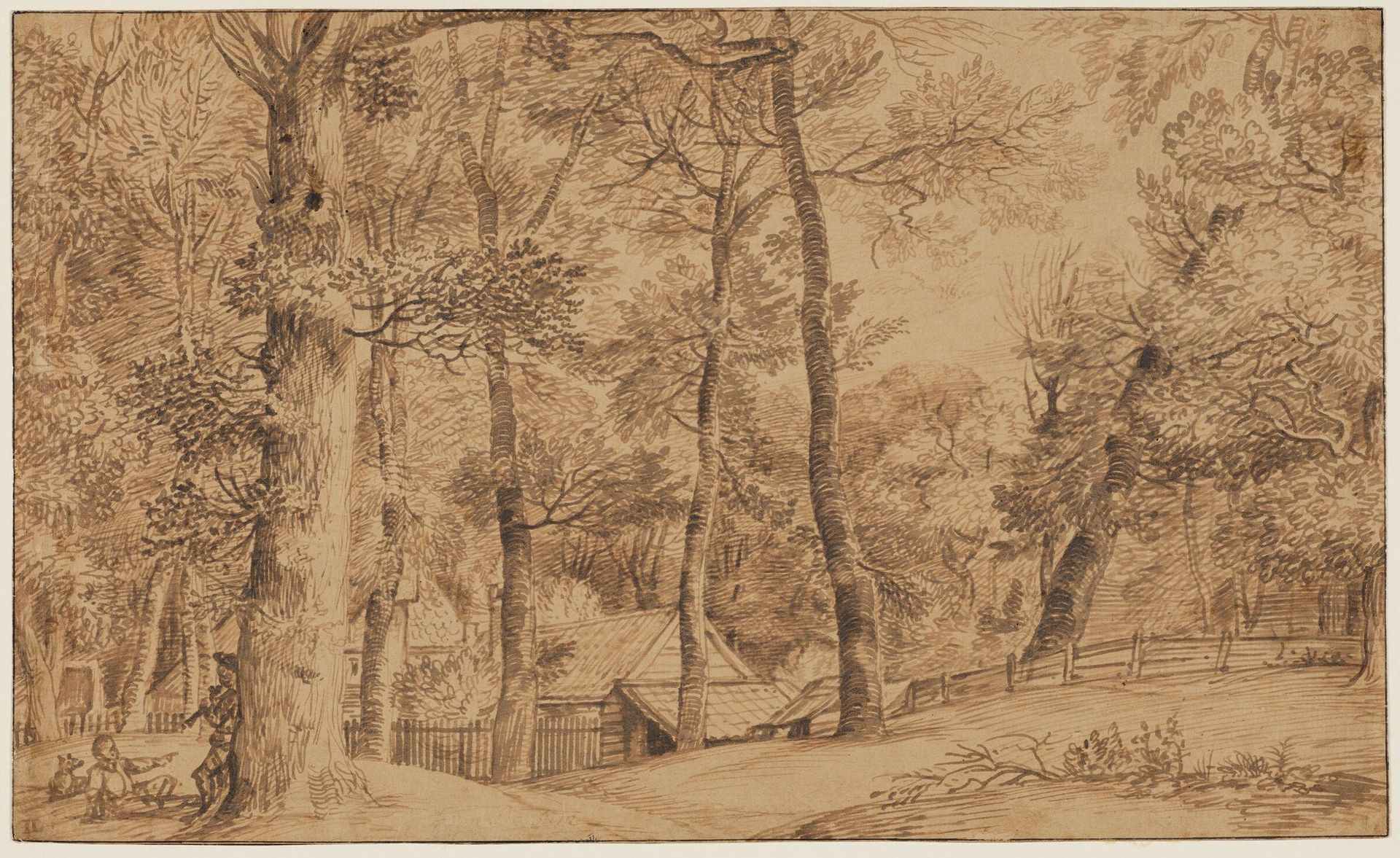 Cottage among Trees by Jan Lievens