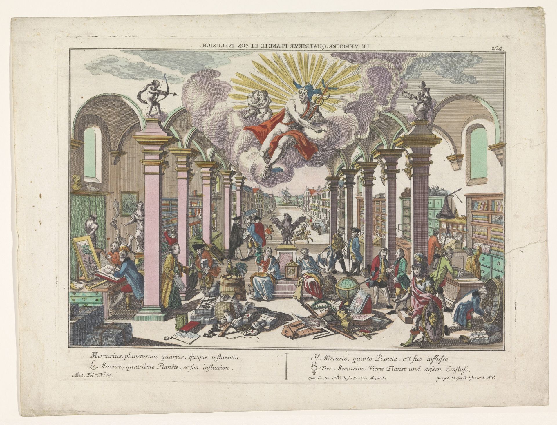 Allegorie op de planeet Mercurius by Anonymous
