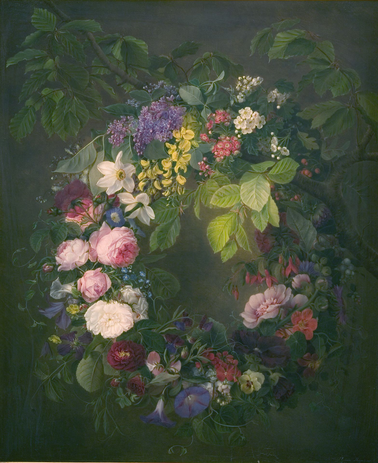 En blomsterkrans by Emma Thomsen