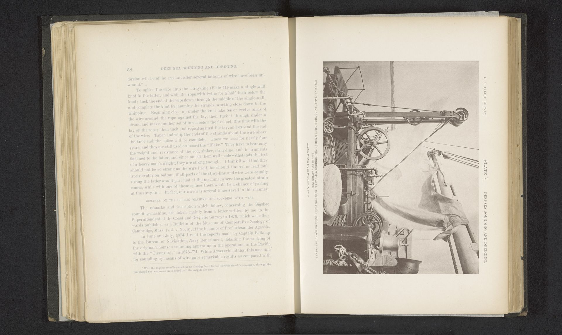 Sigsbee-sondeermachine op de George S. Blake by Anonymous