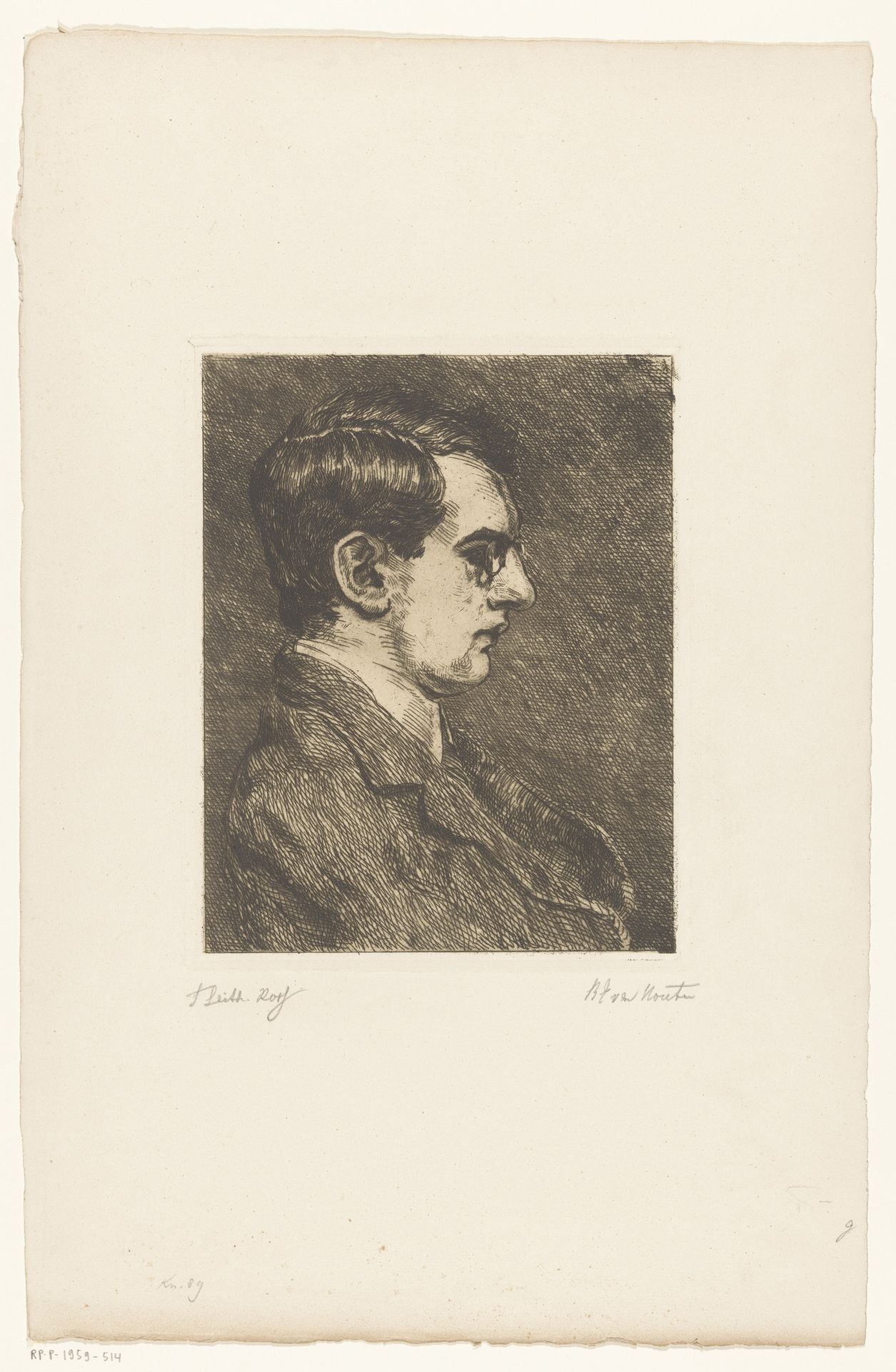 Portret van Frederick Leith-Ross by Barbara Elisabeth van Houten