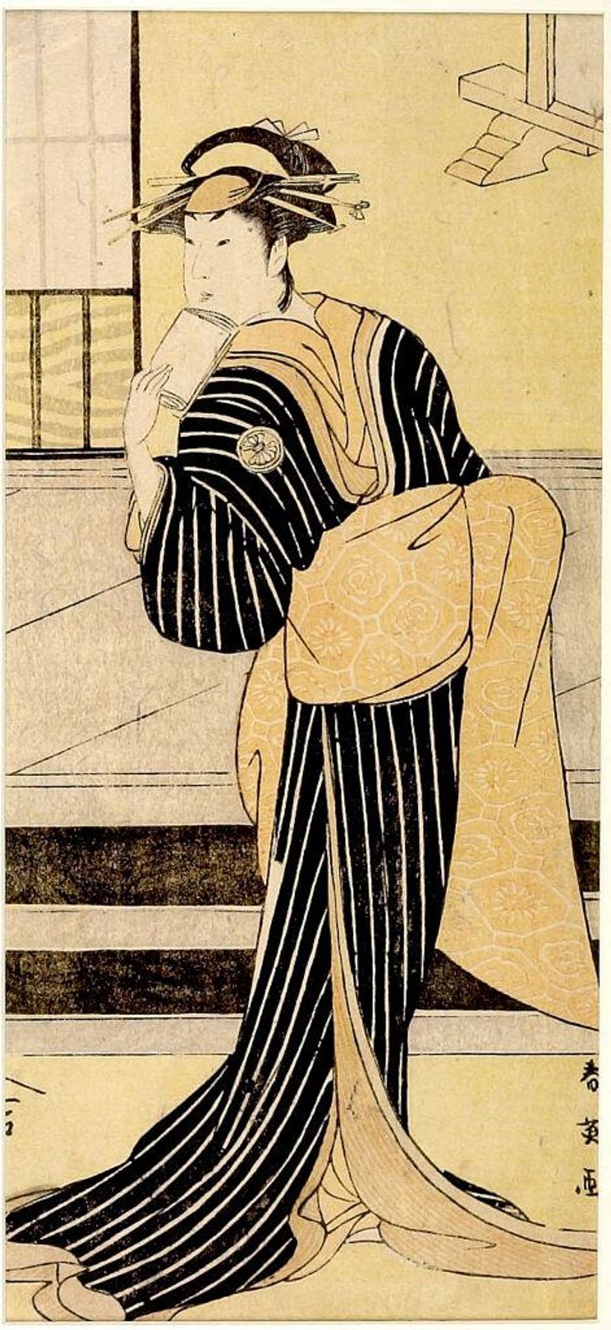 Actor Segawa KikujirÅ AS A WOMAN by Katsukawa Shun'ei