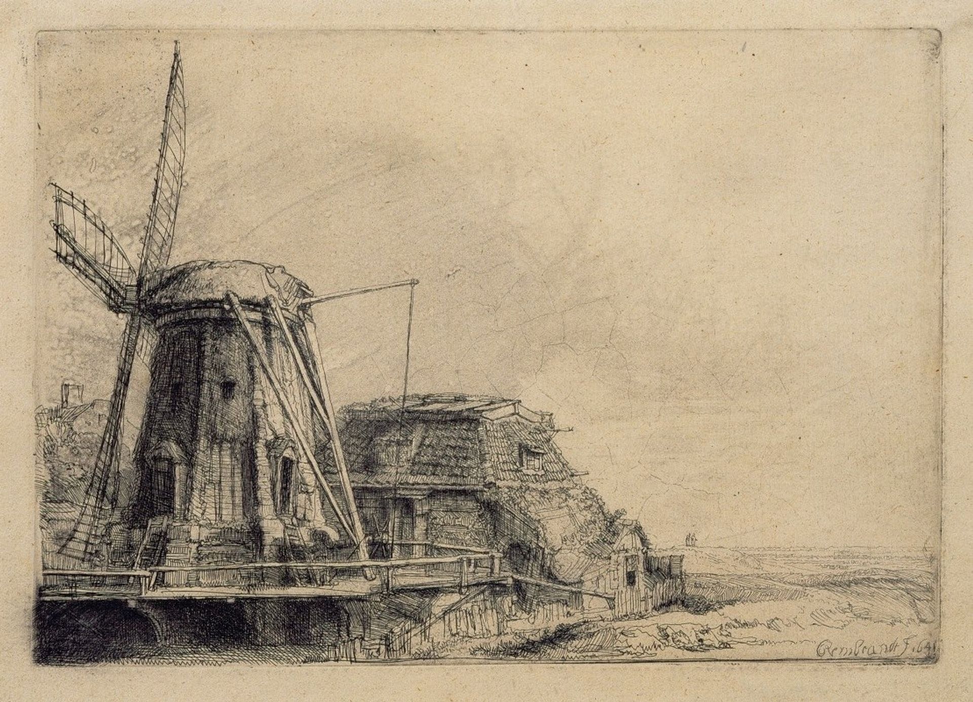 The Windmill by Rembrandt van Rijn