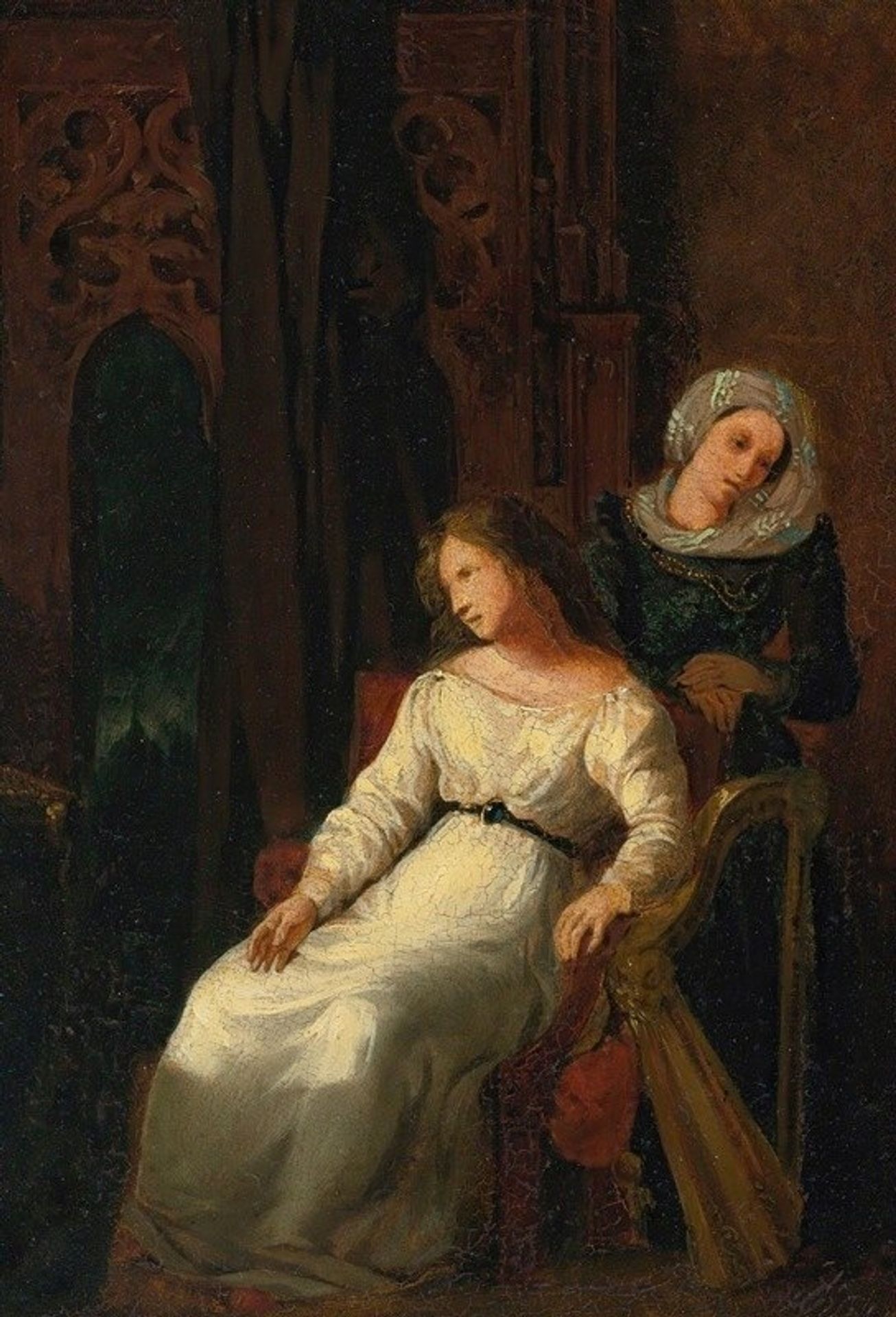 Desdemona and Emilia by Eugène Delacroix