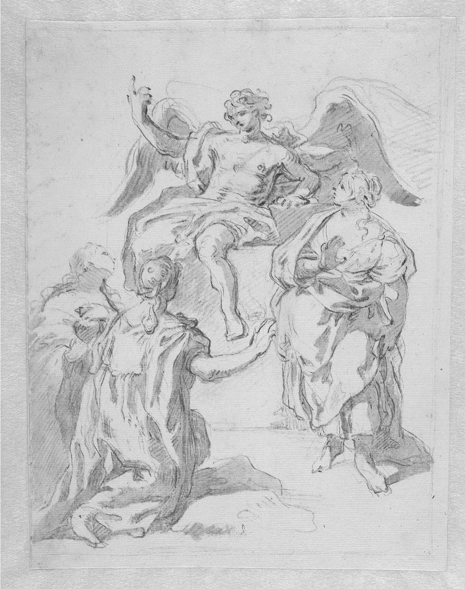 The three Marys at the tomb by Anonymous