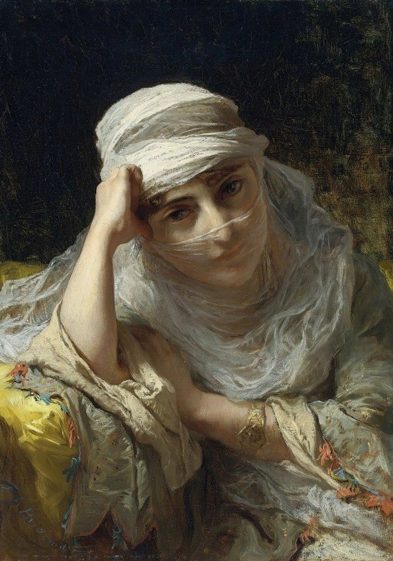 A Constantinople Beauty by Frederick Arthur Bridgman