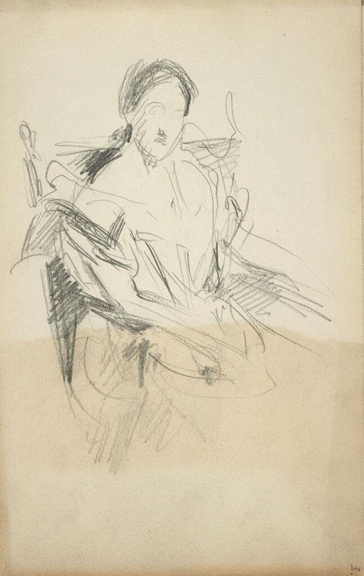 Henrietta Samuel Montagu Franklin (Mrs. Ernest Lewis Franklin) (recto and verso) by John Singer Sargent
