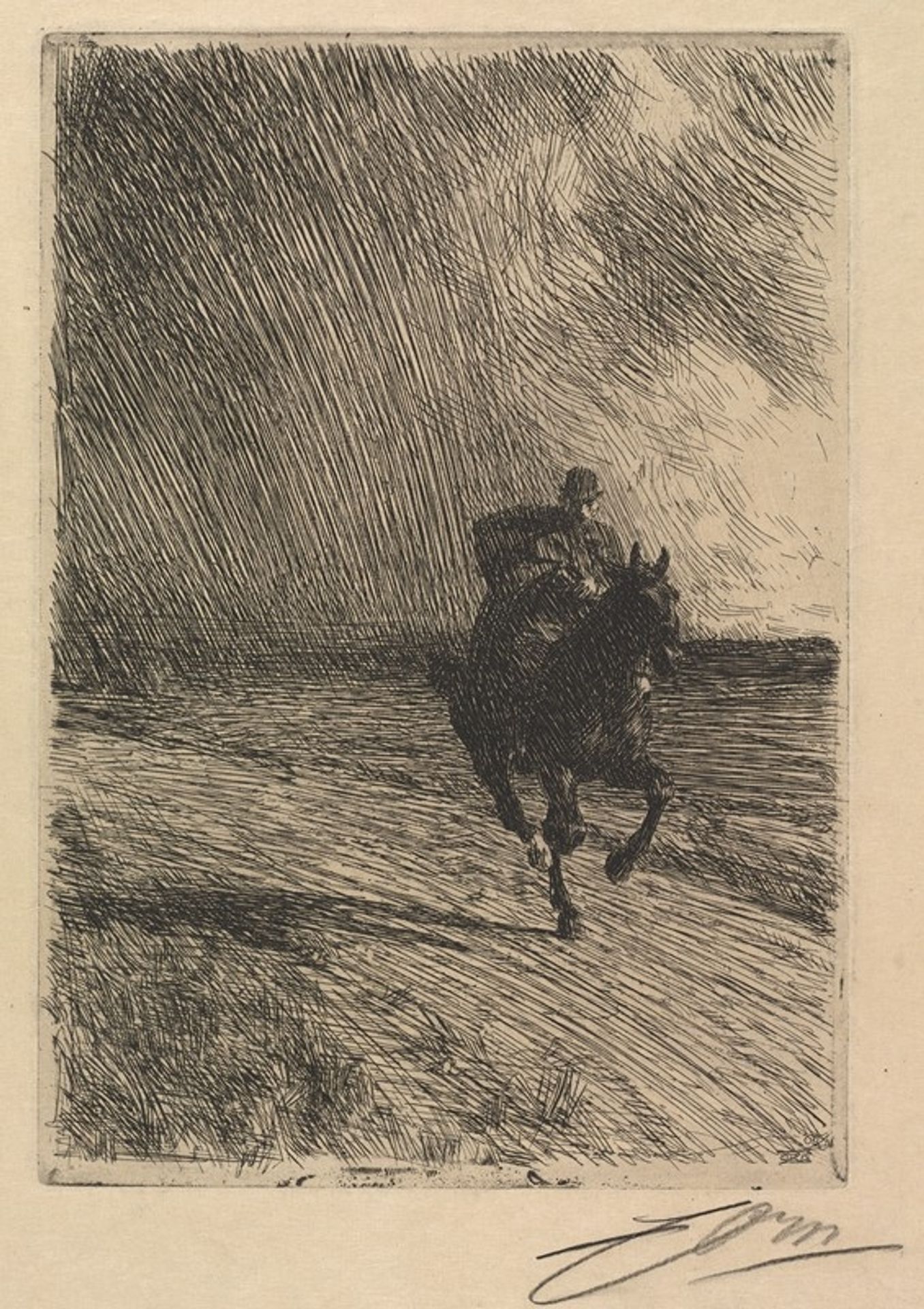 Storm by Anders Zorn