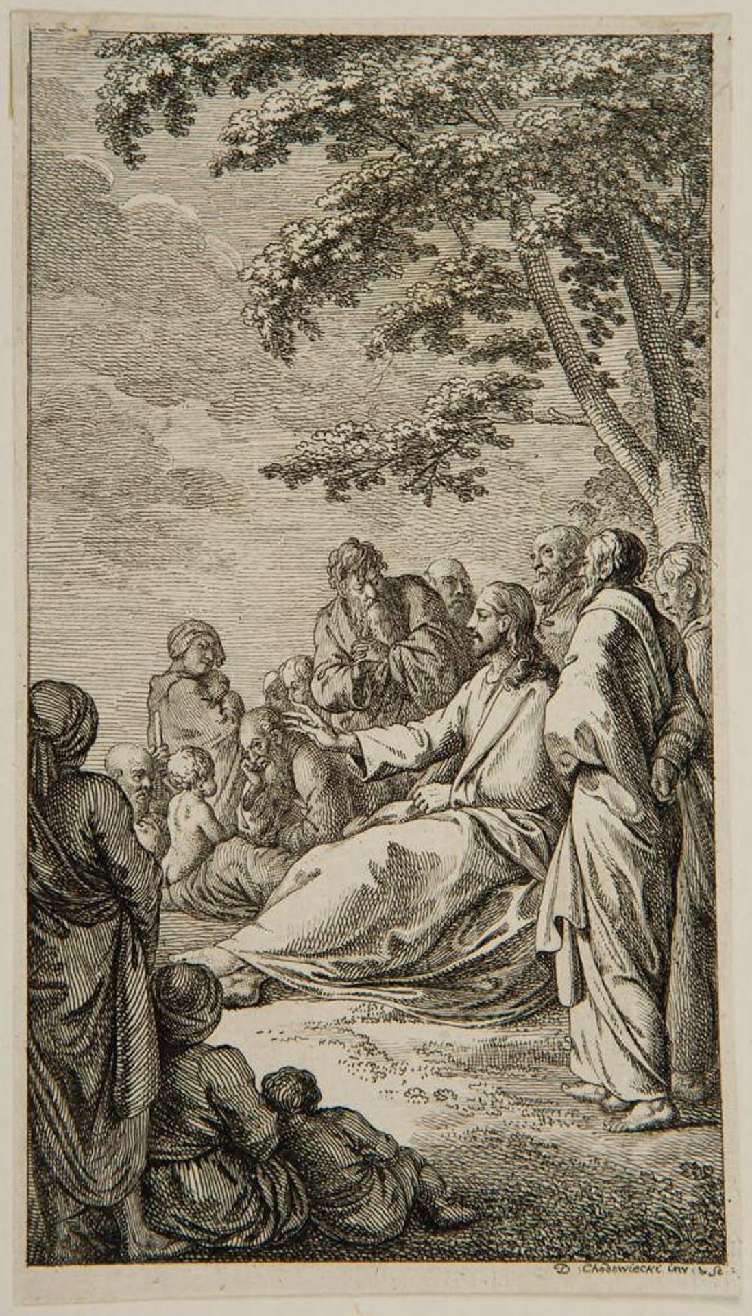 Frontispiece to Basedow's Gesangbuch by Daniel Nikolaus Chodowiecki