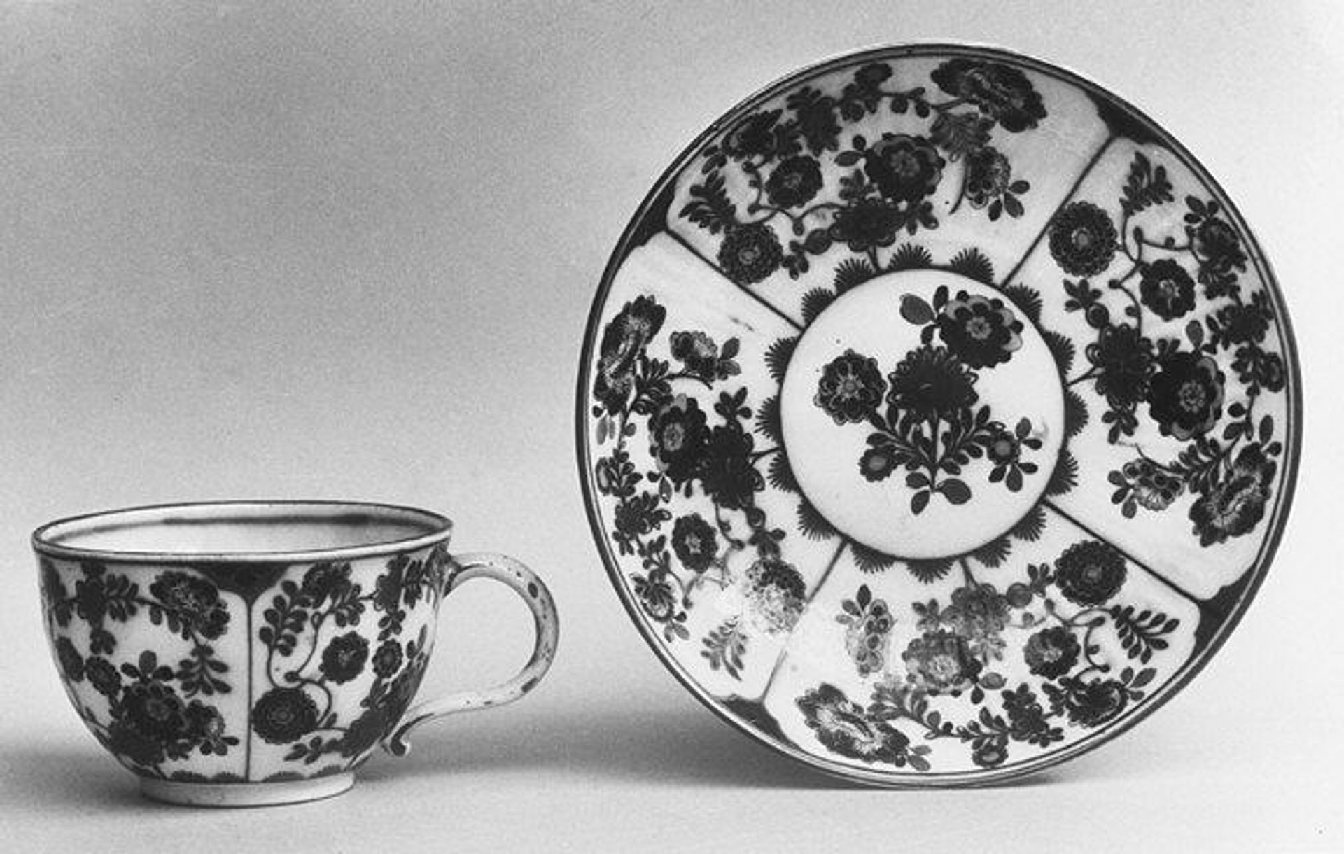 Cup and saucer by Meissen Manufactory