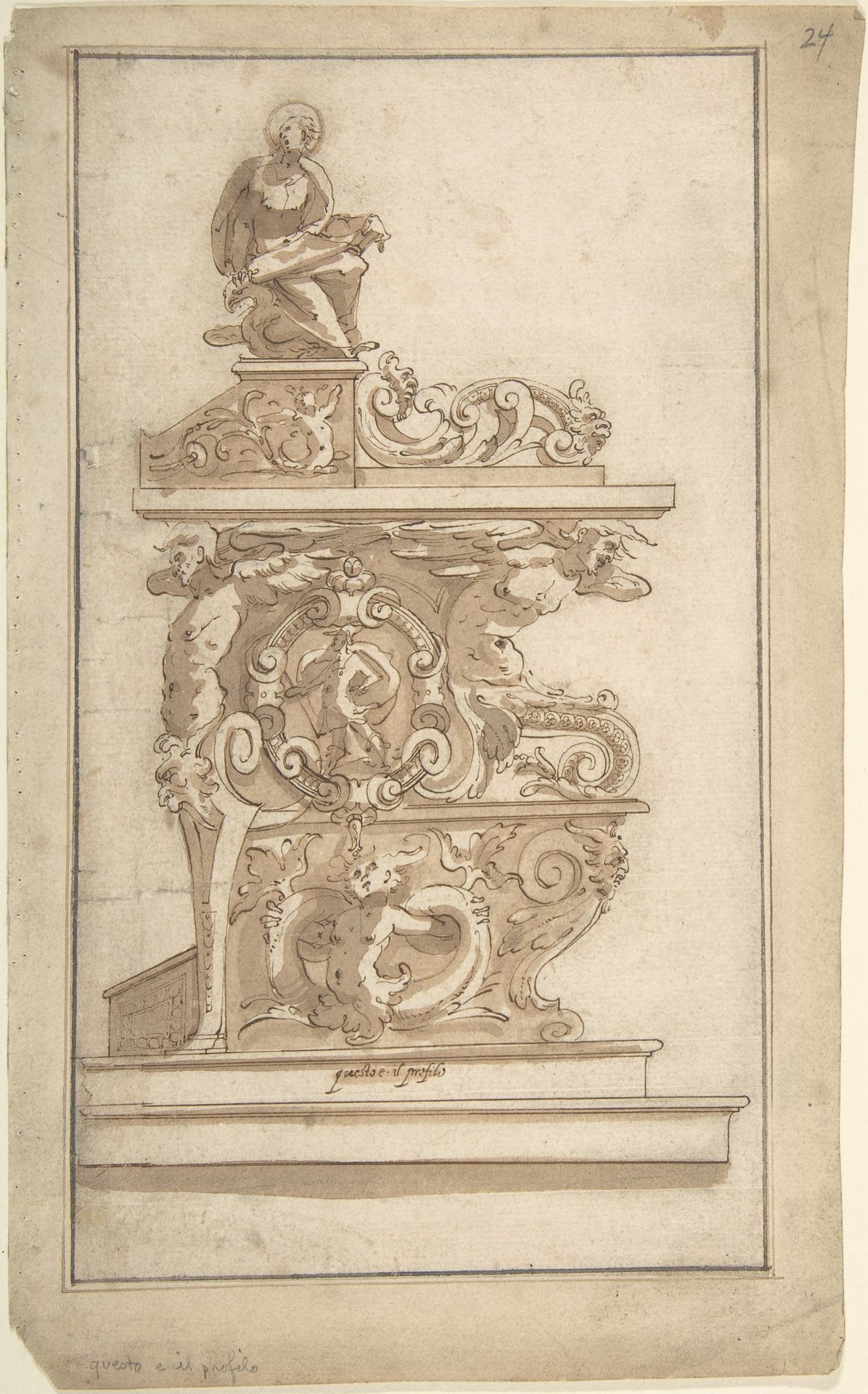 Design for a Lectern by Anonymous