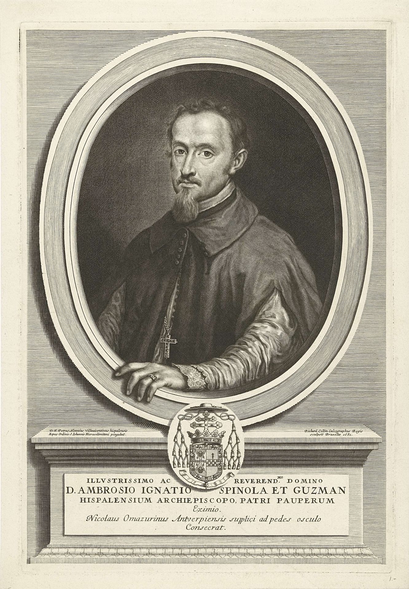 Portret van de Ambrosius Ignatius Spinola y Guzmán by Richard Collin