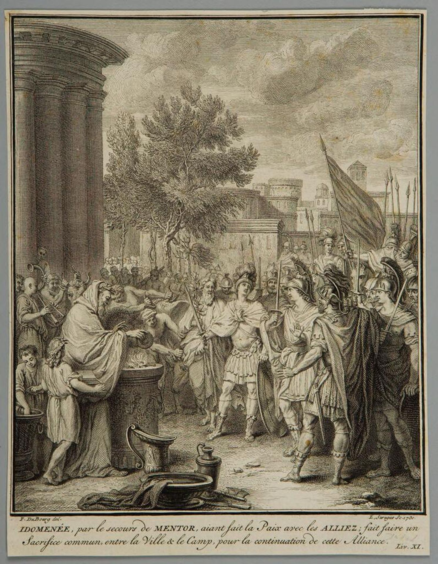 Illustration to the Adventures of Telemachus by Louis Surugue