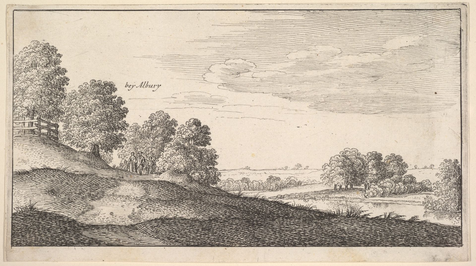 View Near Albury by Wenceslaus Hollar