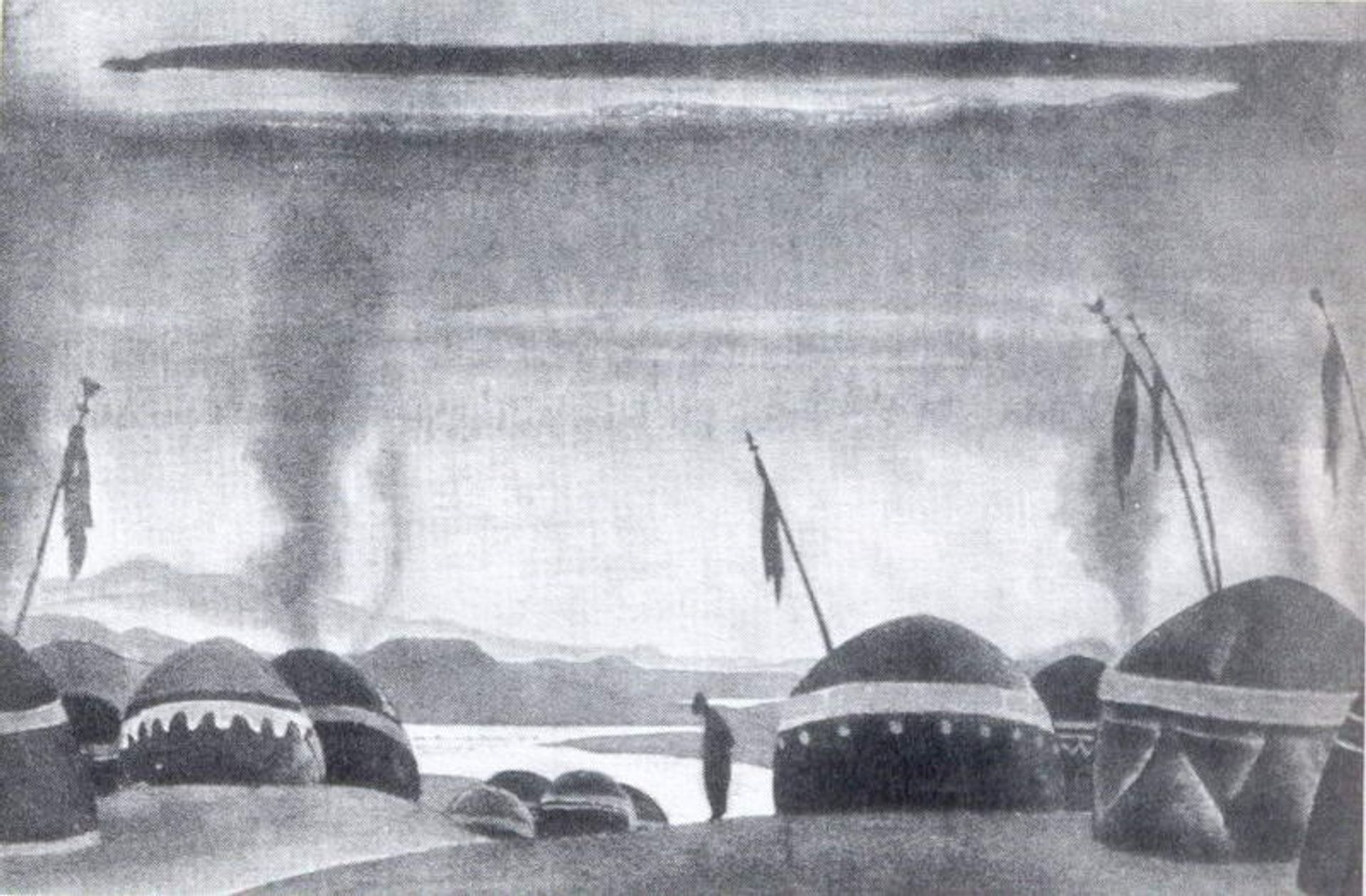 Polovtsian camp by Nicholas Roerich