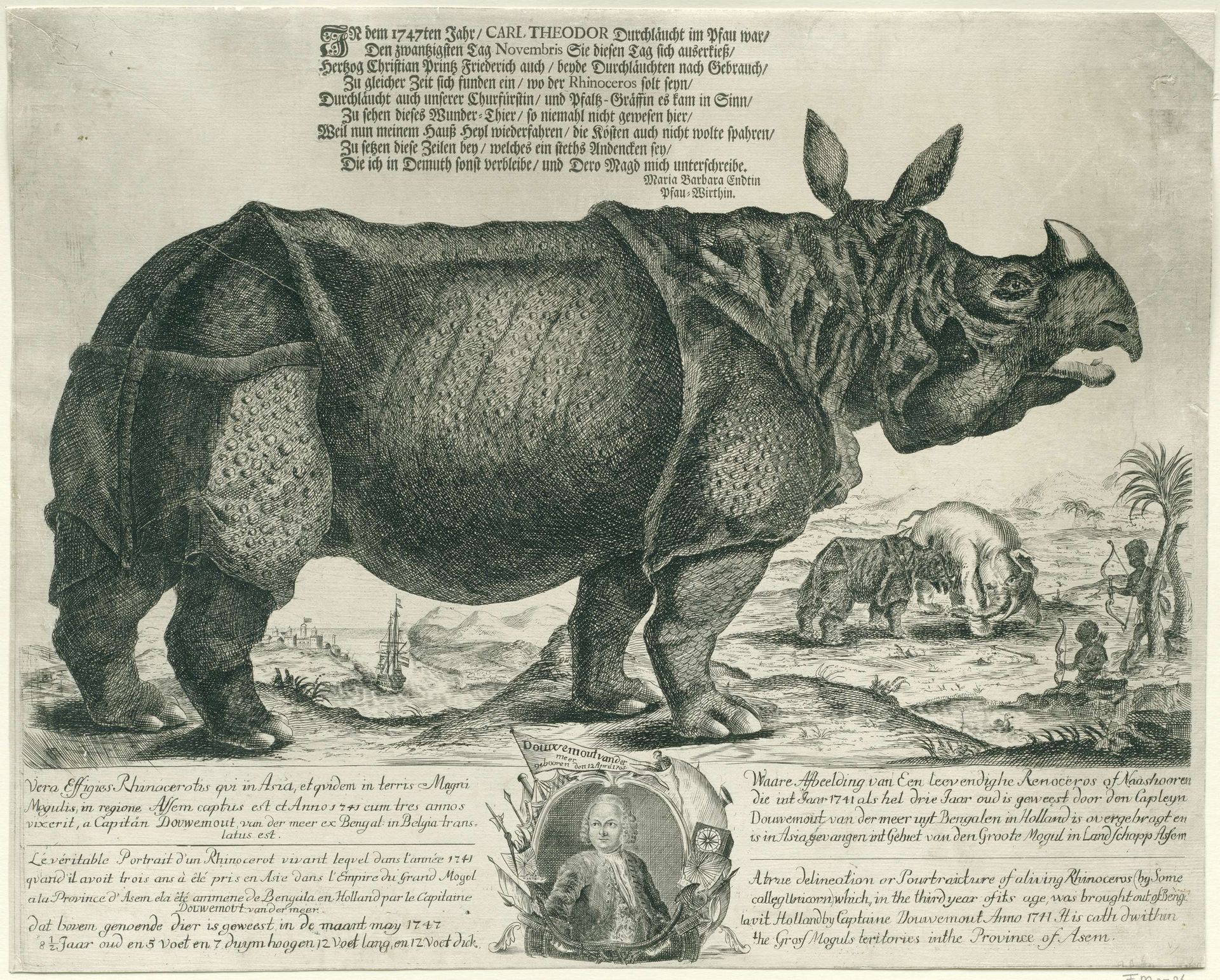 De neushoorn Clara, komt dat zien ! by H. Oster