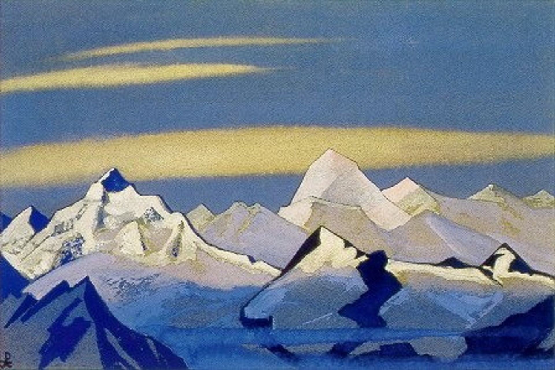 Himalayas. Everest. by Nicholas Roerich