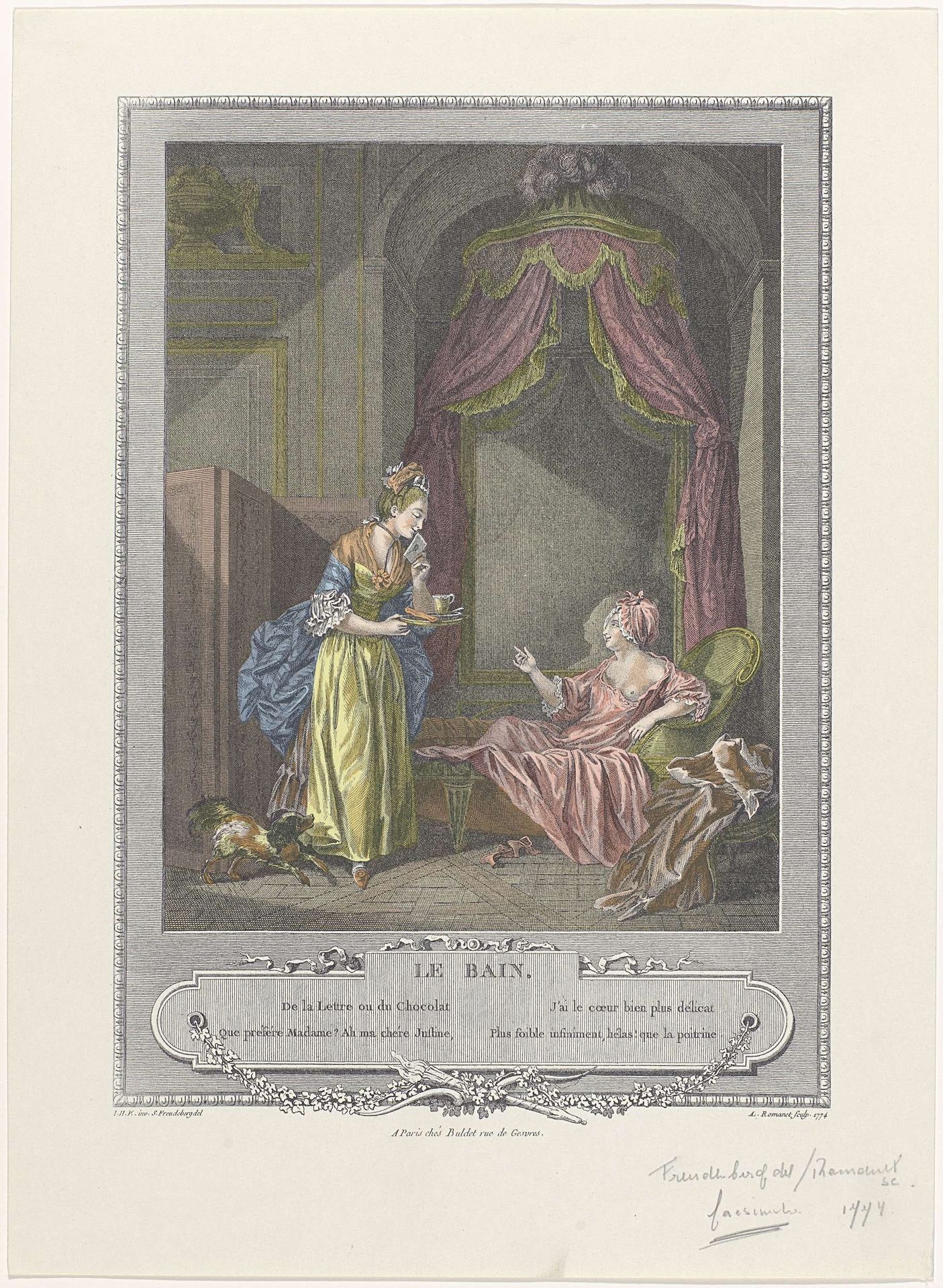 Le Bain by Antoine Louis Romanet