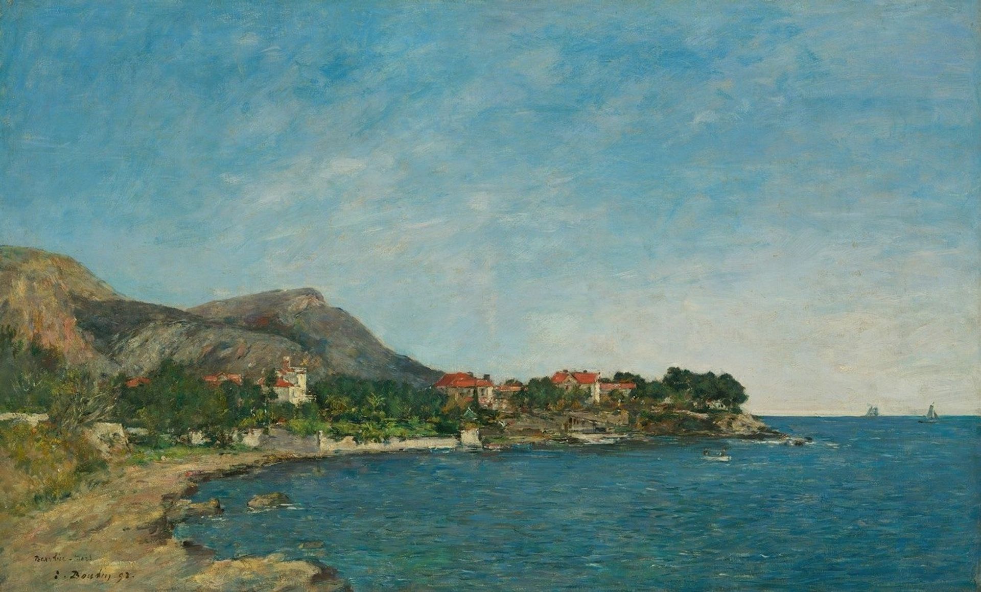 Beaulieu; The Bay of Fourmis by Eugène Boudin