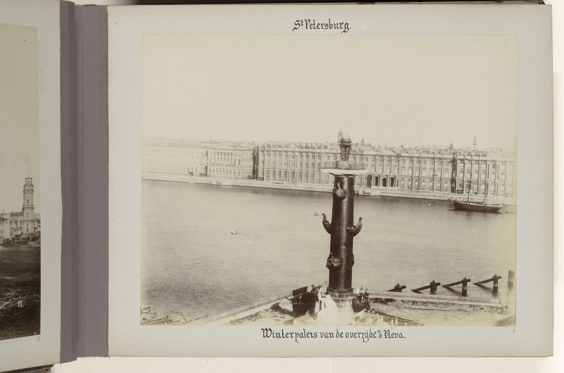 Hermitage gezien van de andere zijde van de rivier de Neva by Anonymous
