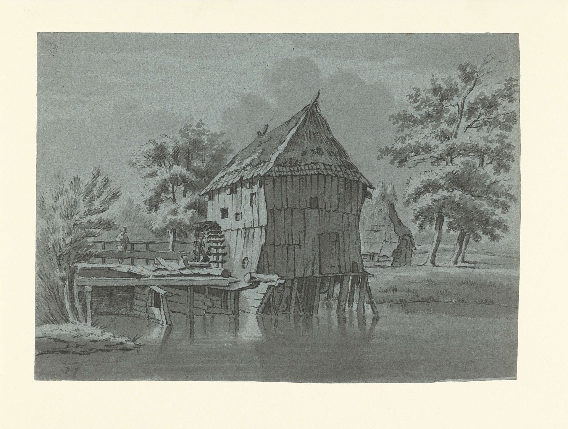 Watermolen Den Haller te Diepenheim by Gerrit Hulseboom