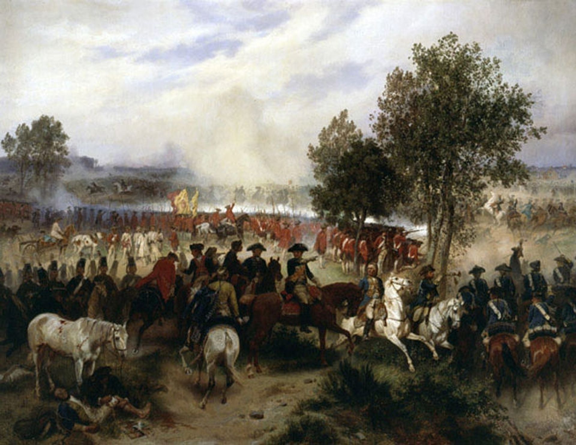 Schlacht Bei Krefeld by Emil Hünten