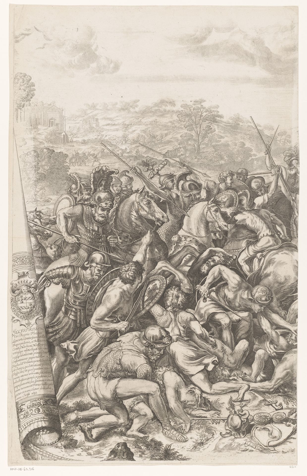Slag bij de Milvische brug (eerste deel) by Pierre Scalberge