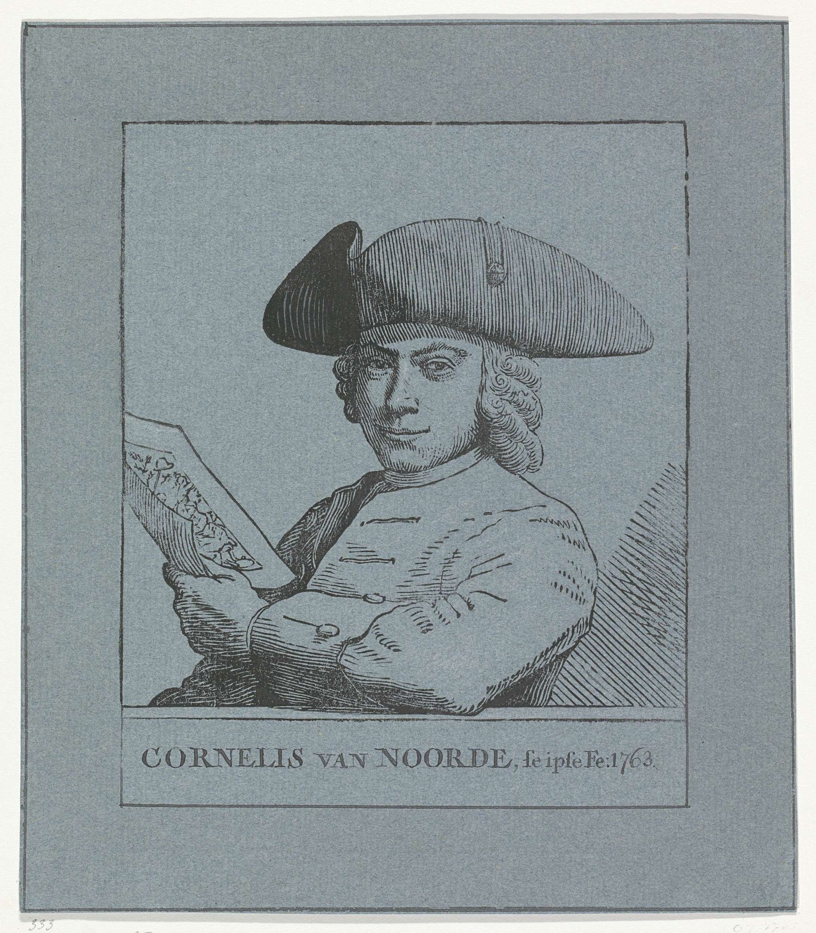 Zelfportret van Cornelis van Noorde by Cornelis van Noorde