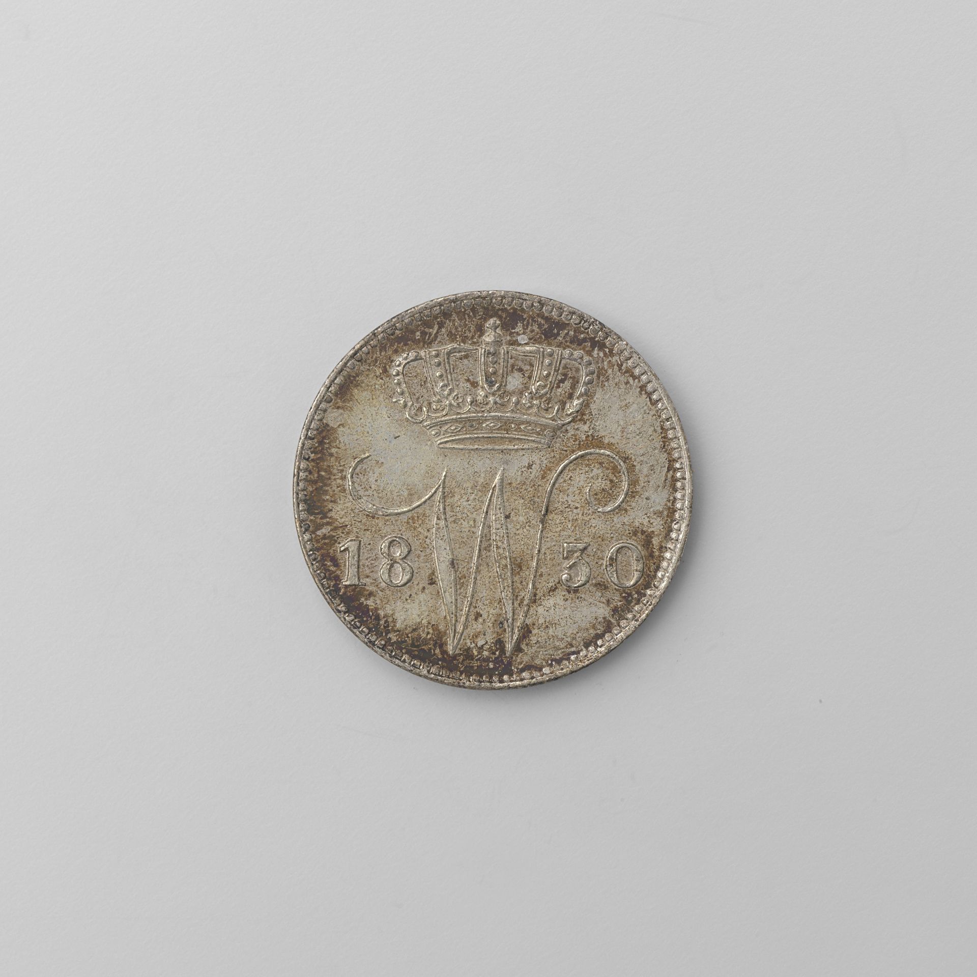Nederlandse 25 cent, 1830 by Willem I (koning der Nederlanden)