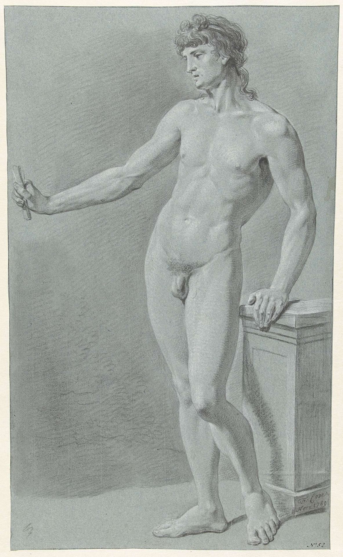 Staand mannelijk naakt by Floris Croese