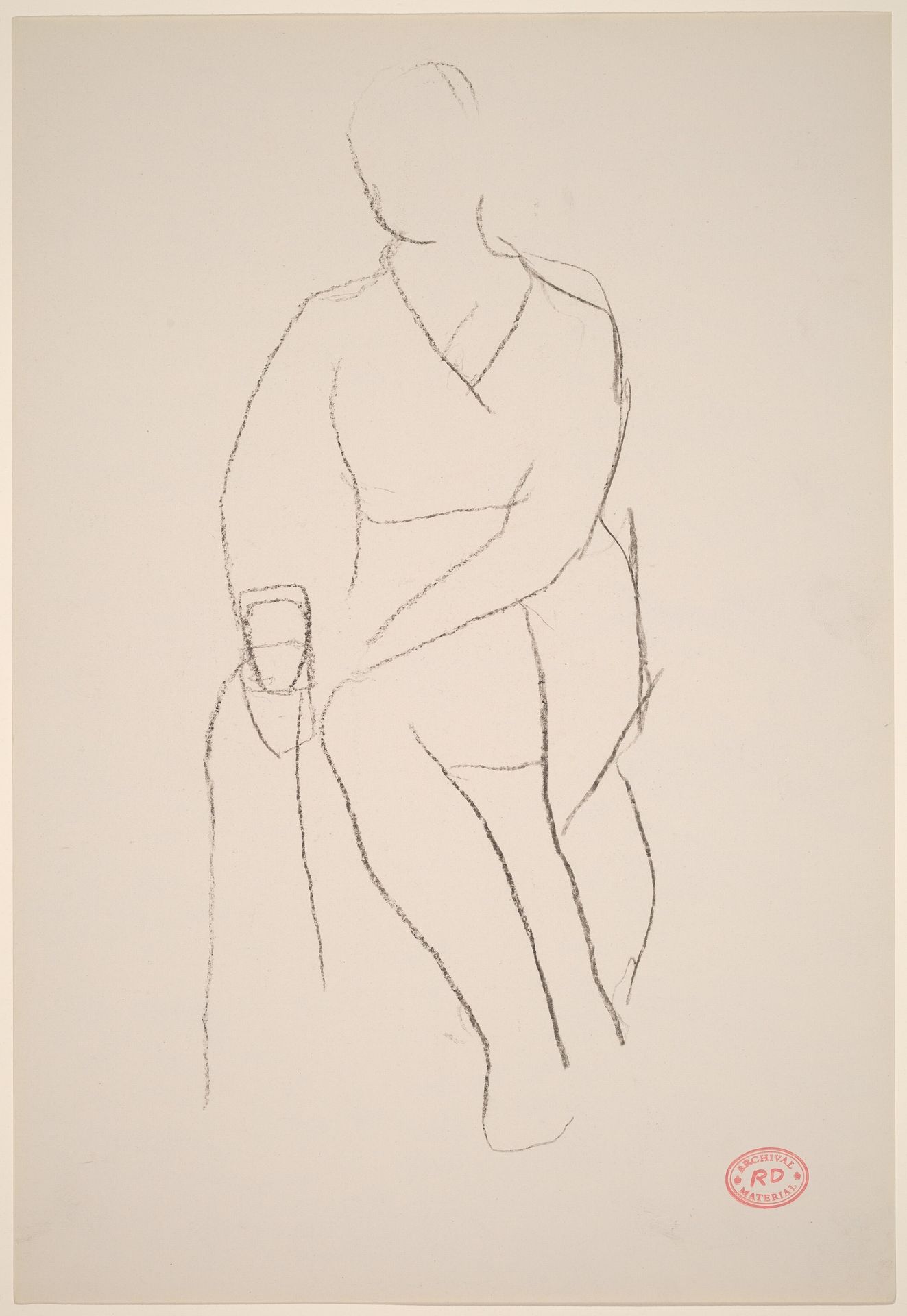 Untitled [seated female figure] by Richard Diebenkorn