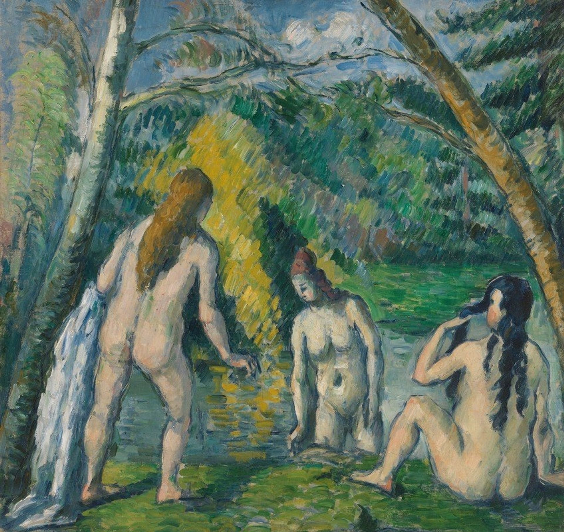Trois baigneuses by Paul Cézanne